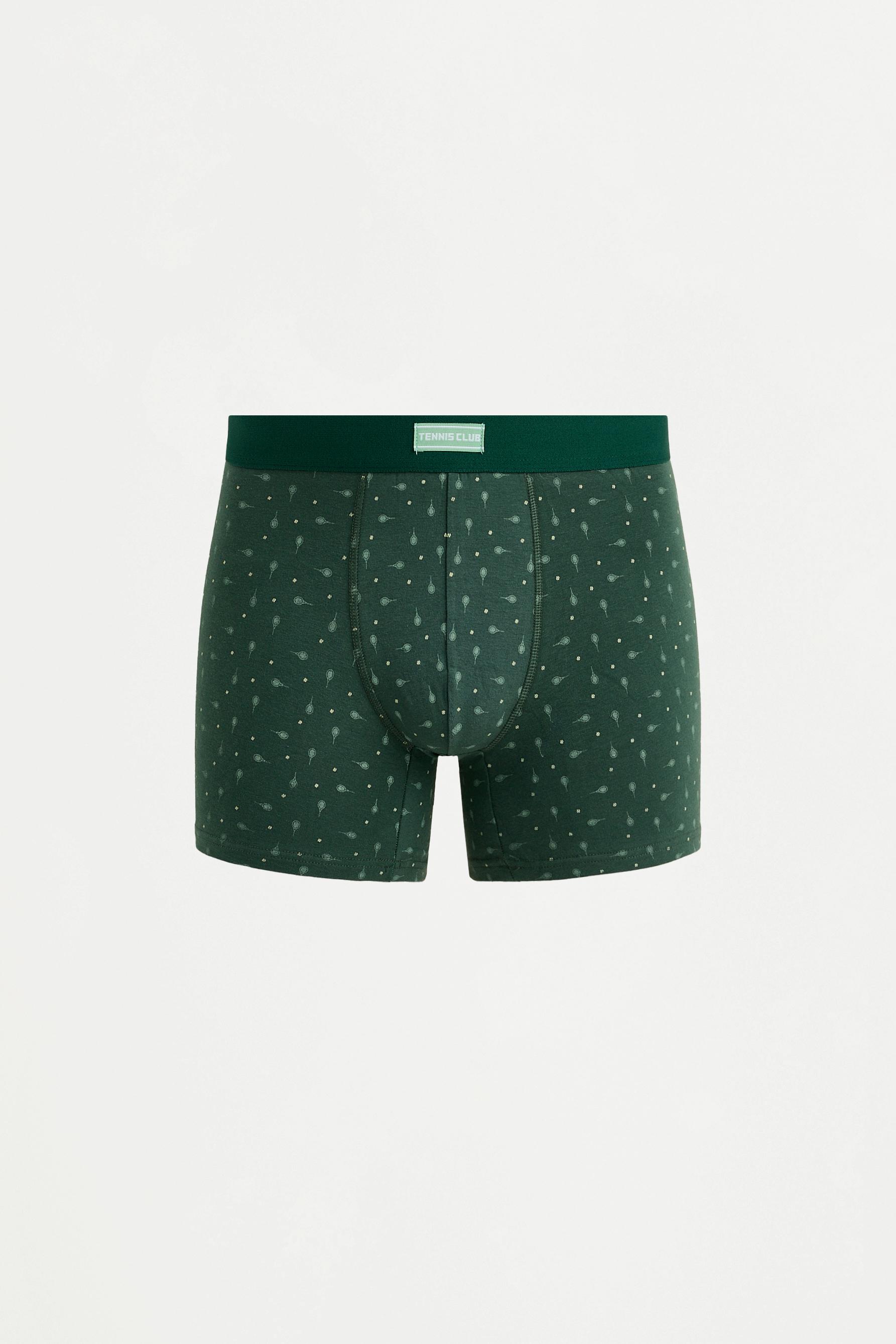 5-pack of assorted long boxers — GREEN