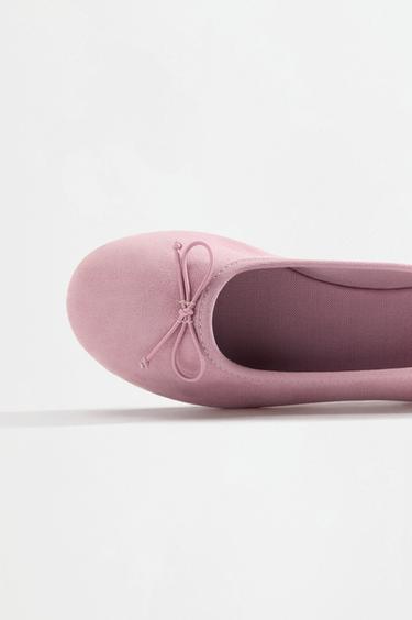 Bow ballet flats — PALE PINK 4