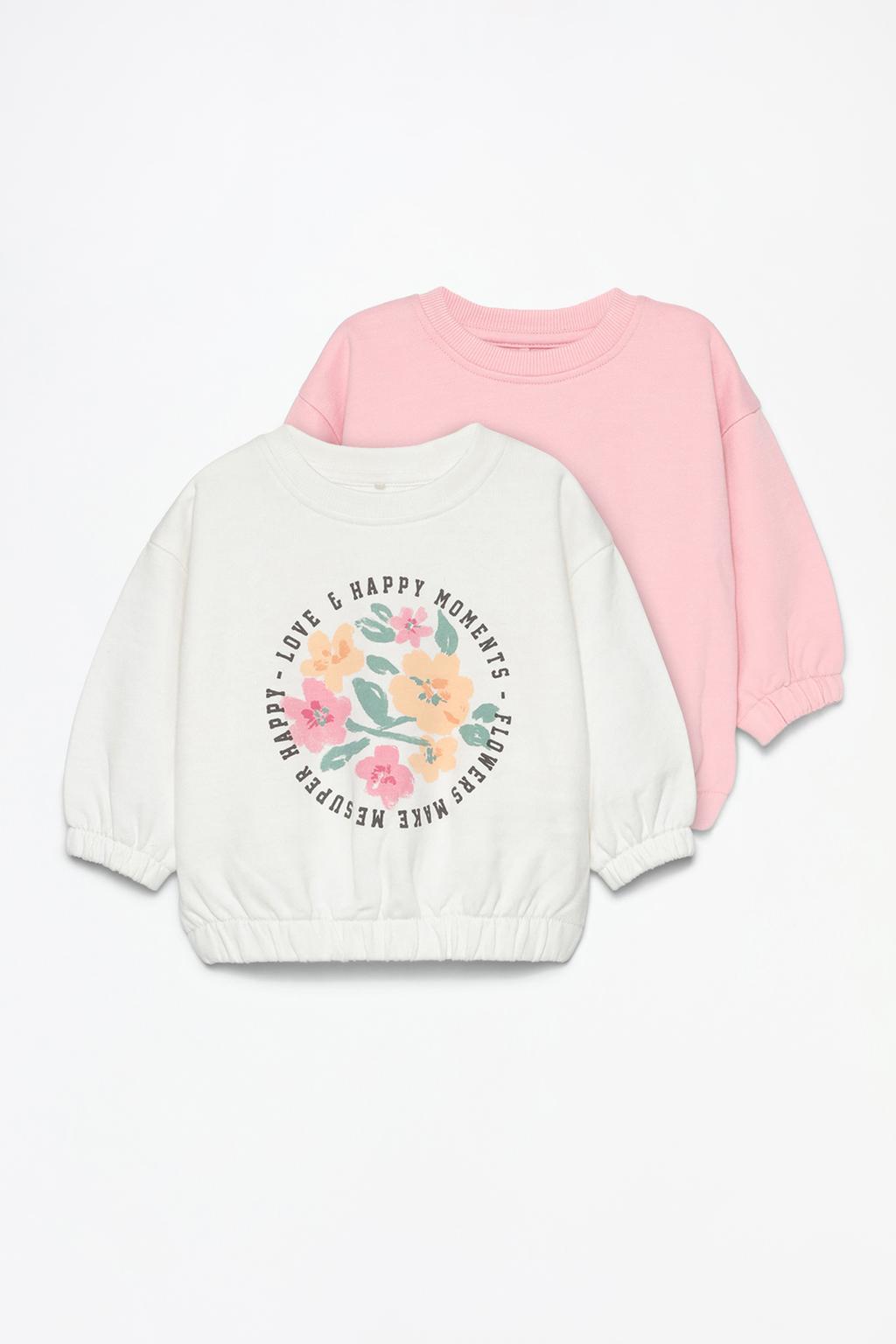 Pack of 2 contrast sweatshirts