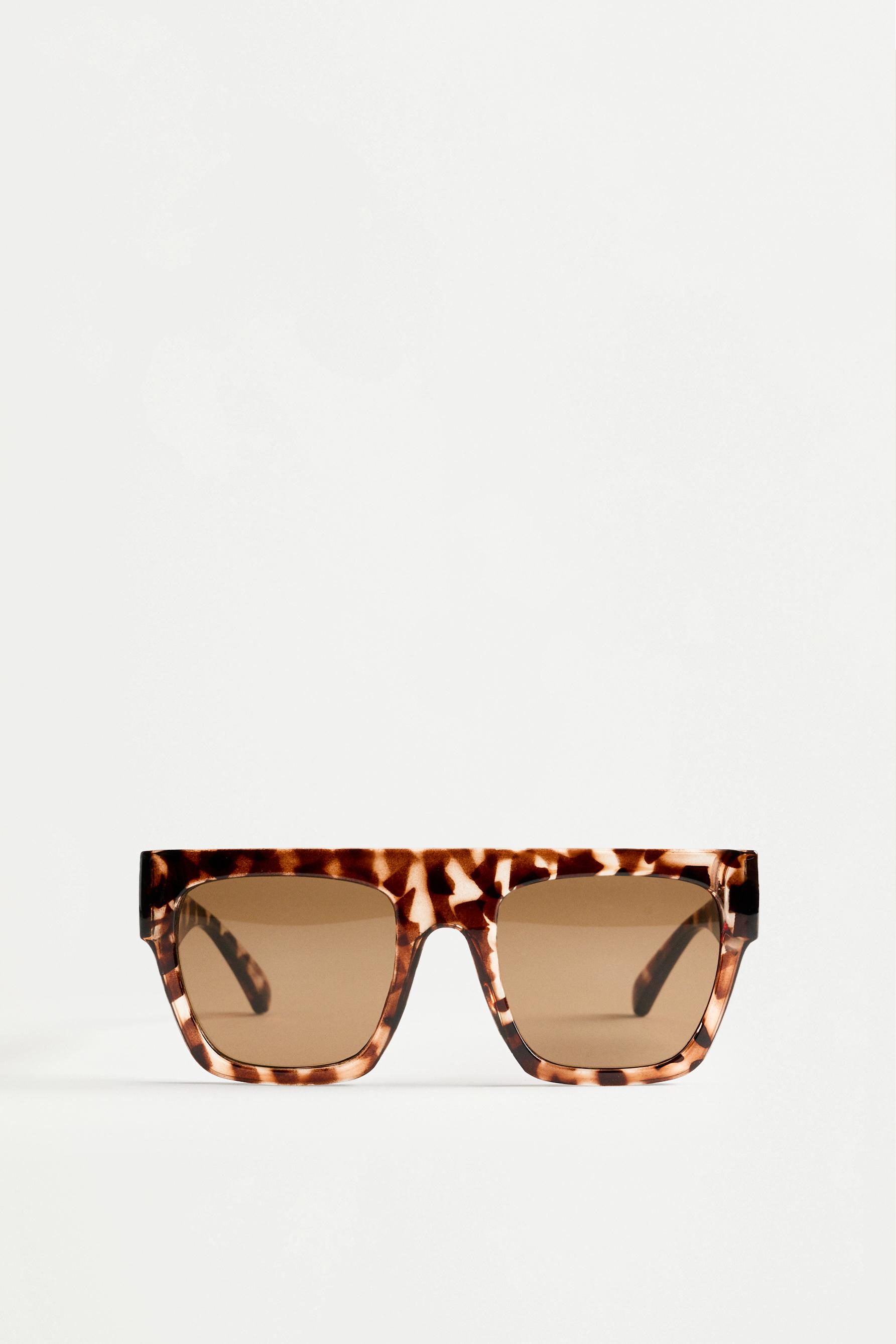 Rectangular tortoiseshell glasses — TORTOISESHELL