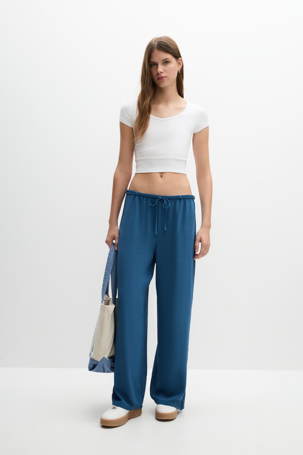 Textured trousers