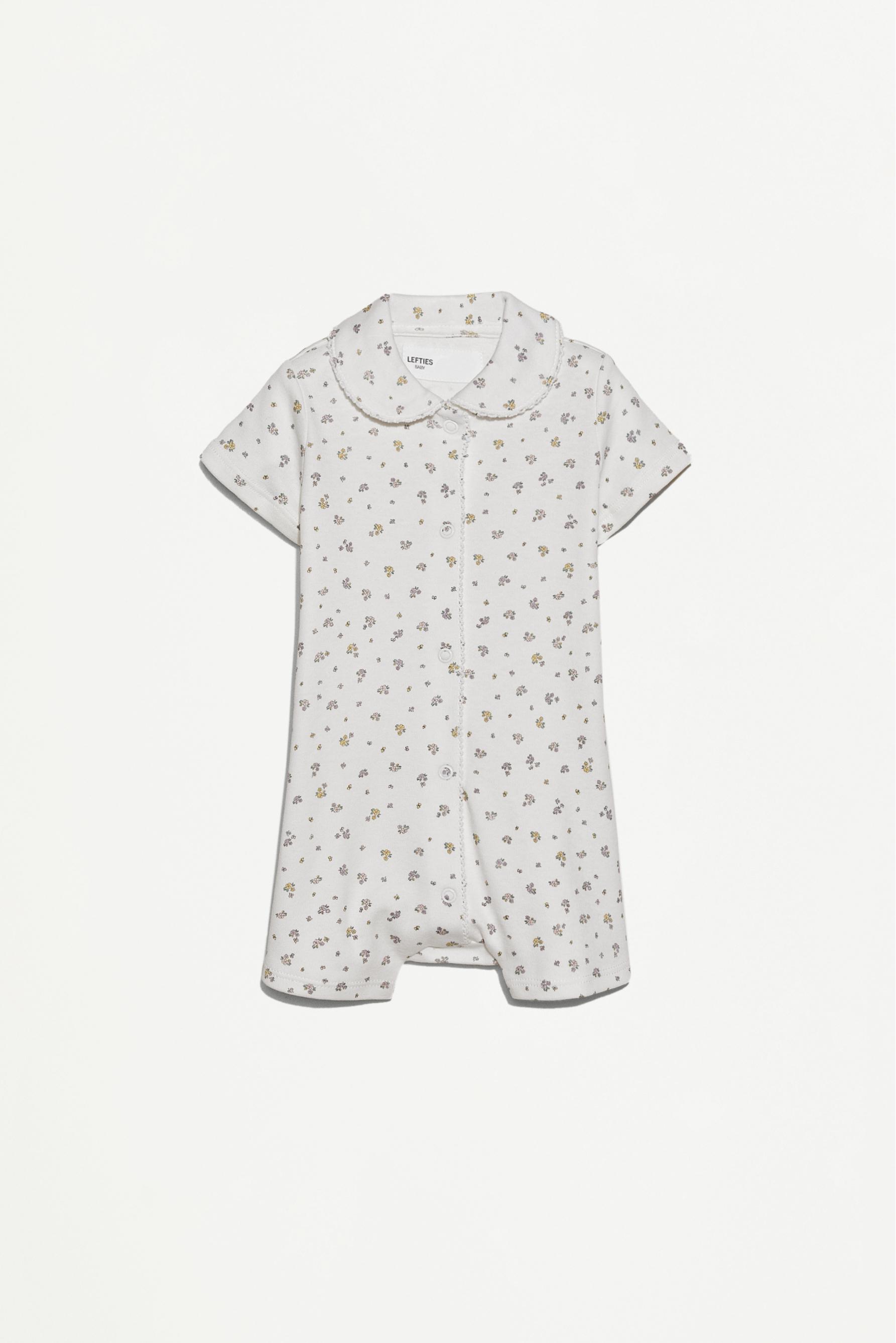 Pijama cuello bobo interlock entero