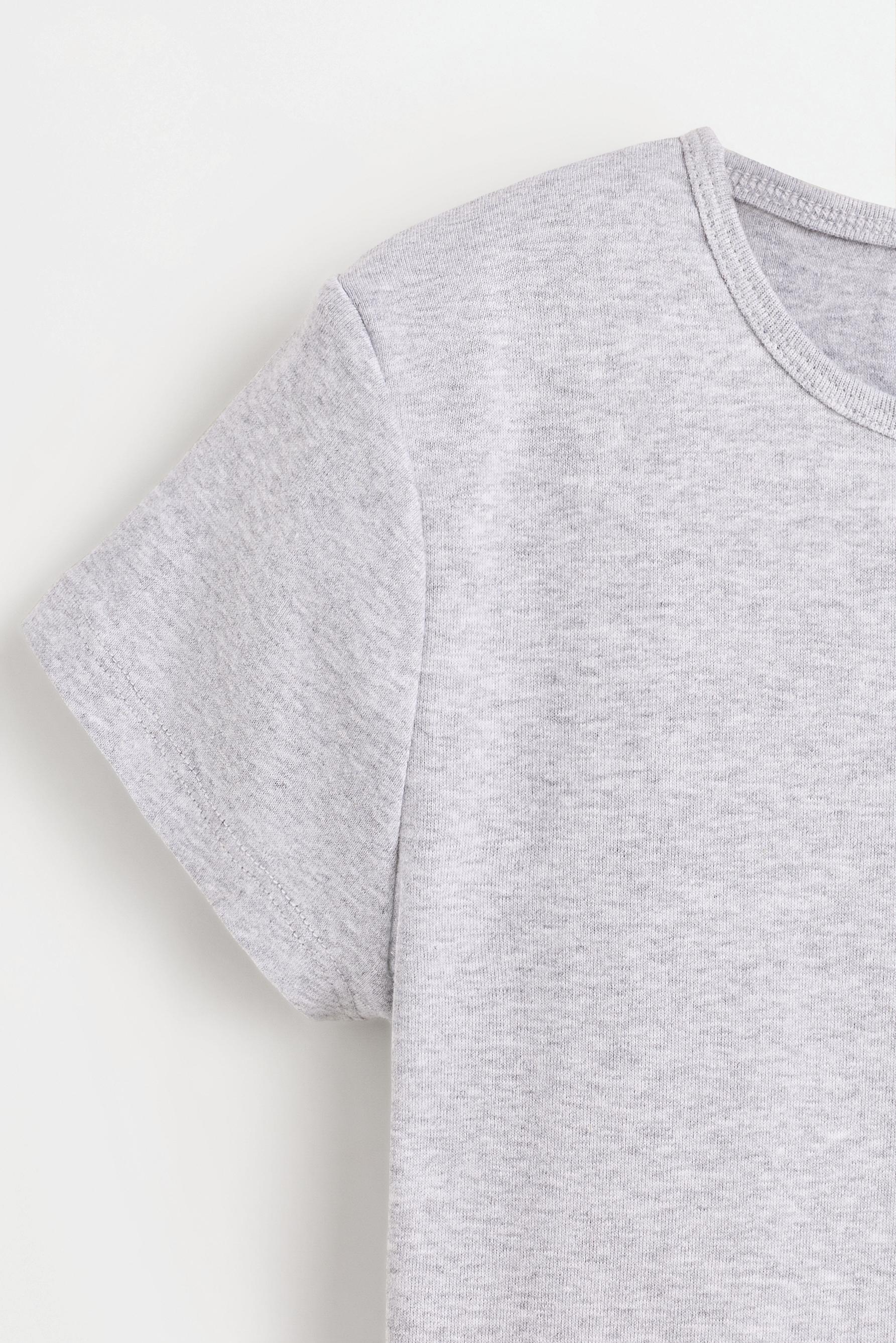 Basic T-shirt — GREY MARL