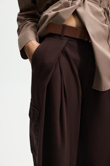Cargo barrel jeans — BROWN 3