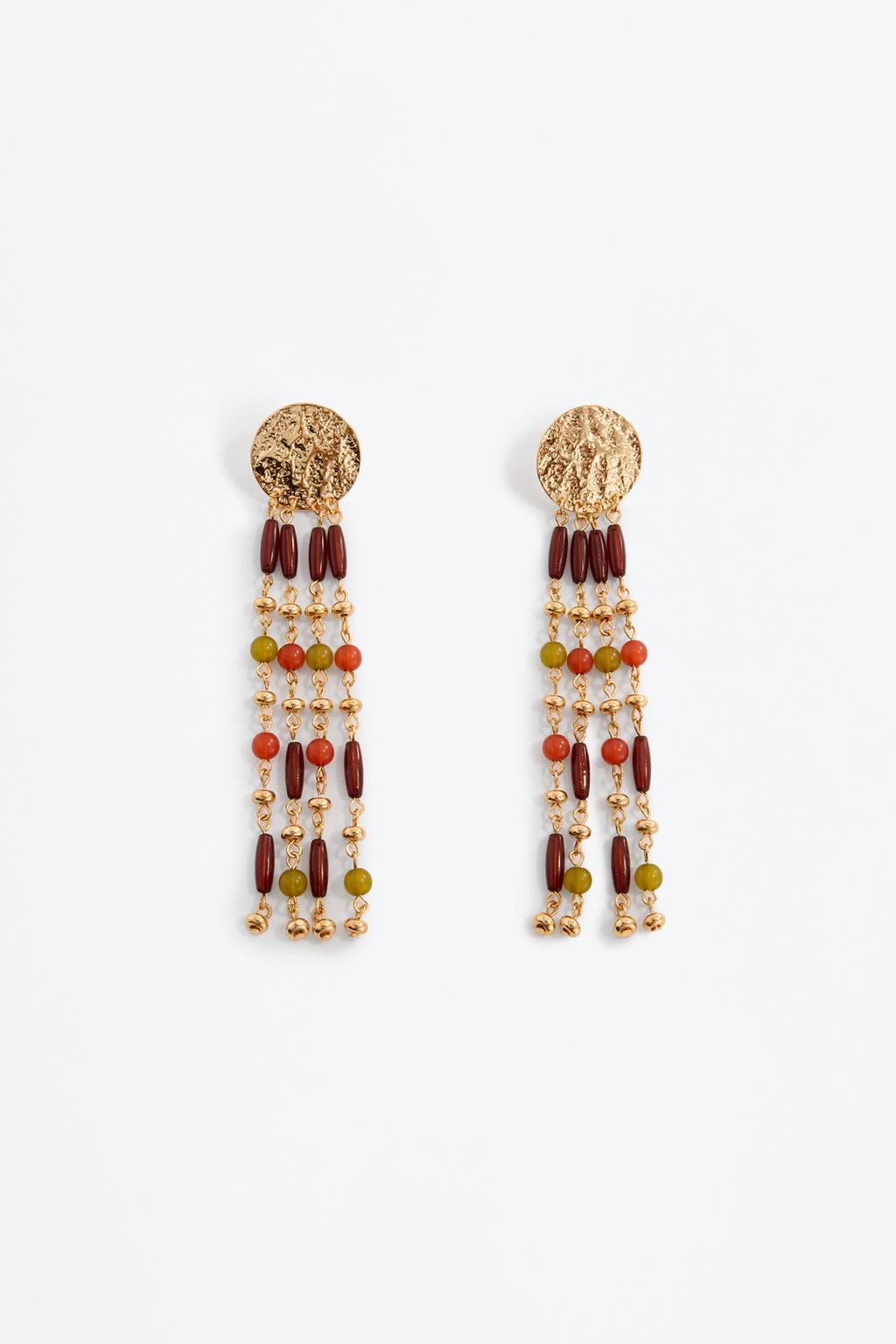 Beaded dangle earrings