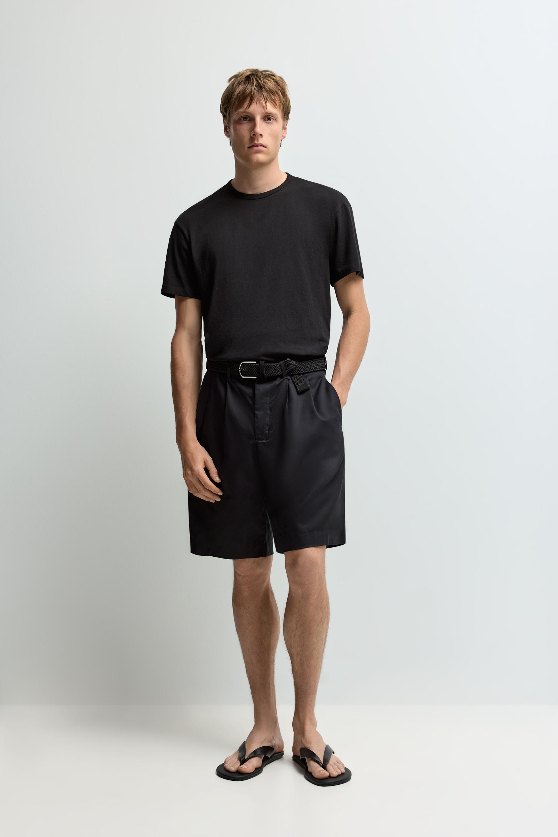 Texture T-shirt — BLACK