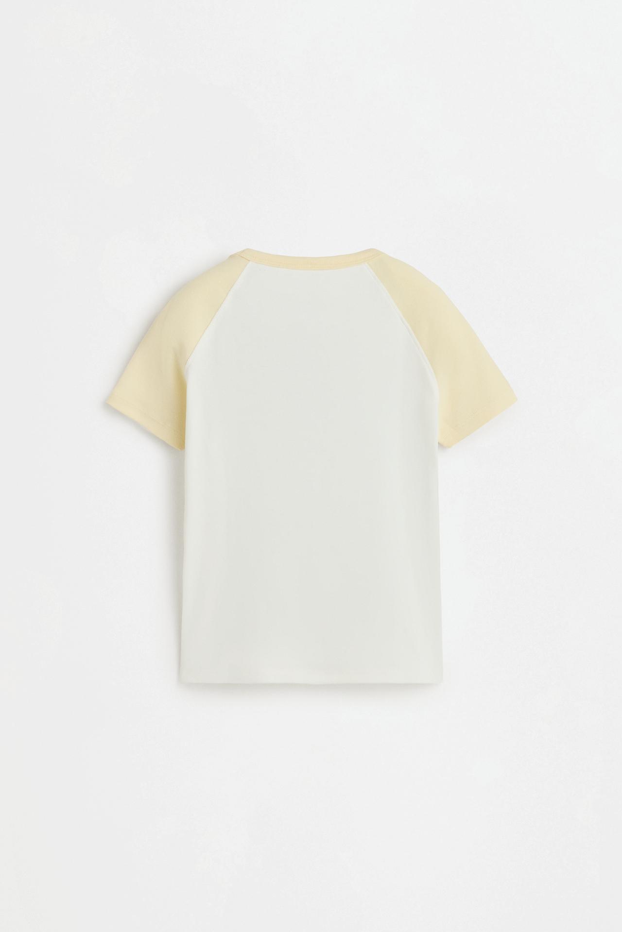 Raglan sleeve T-shirt — VANILLA