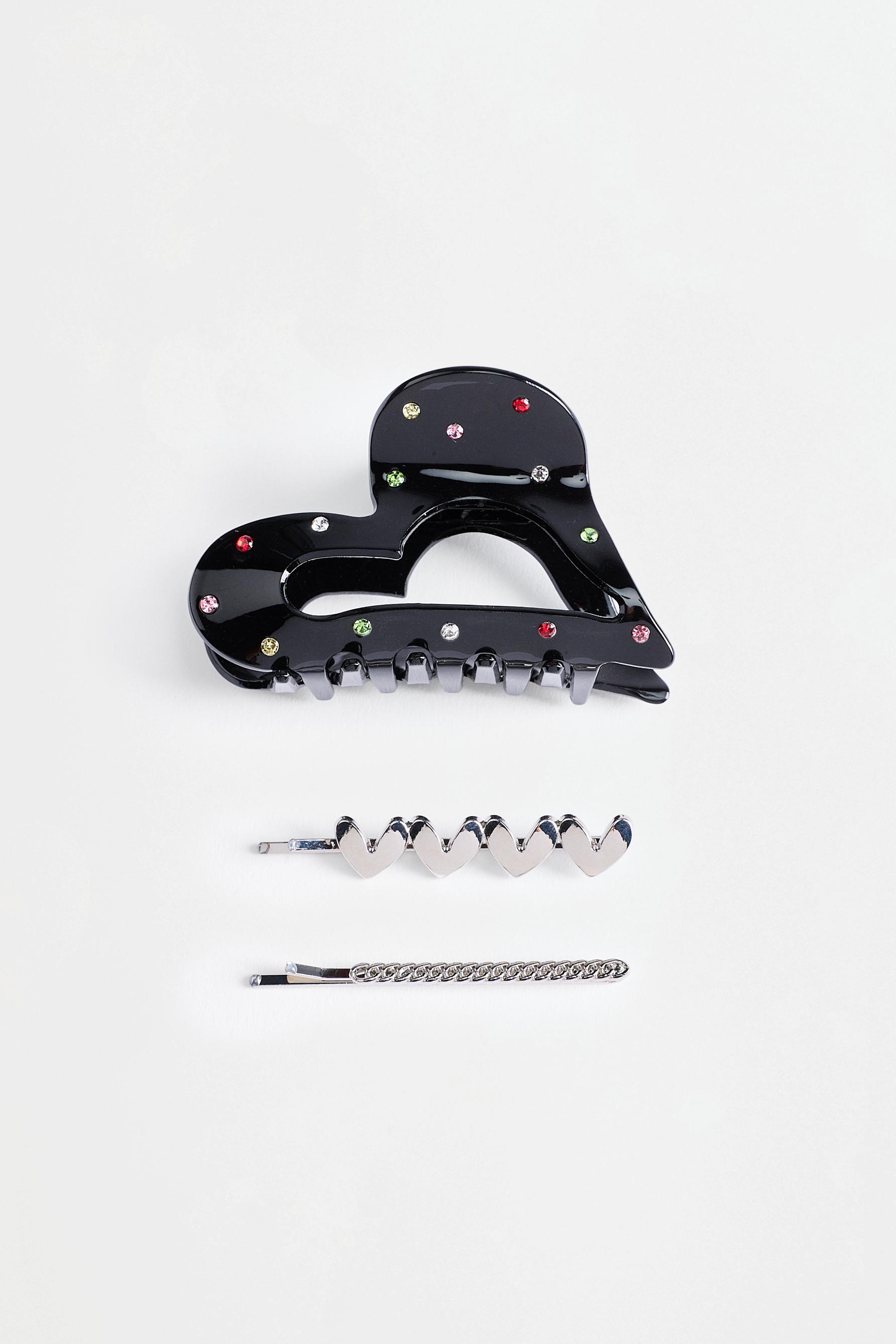 3-Piece Hair Claw and Clip Set — VARIOUS