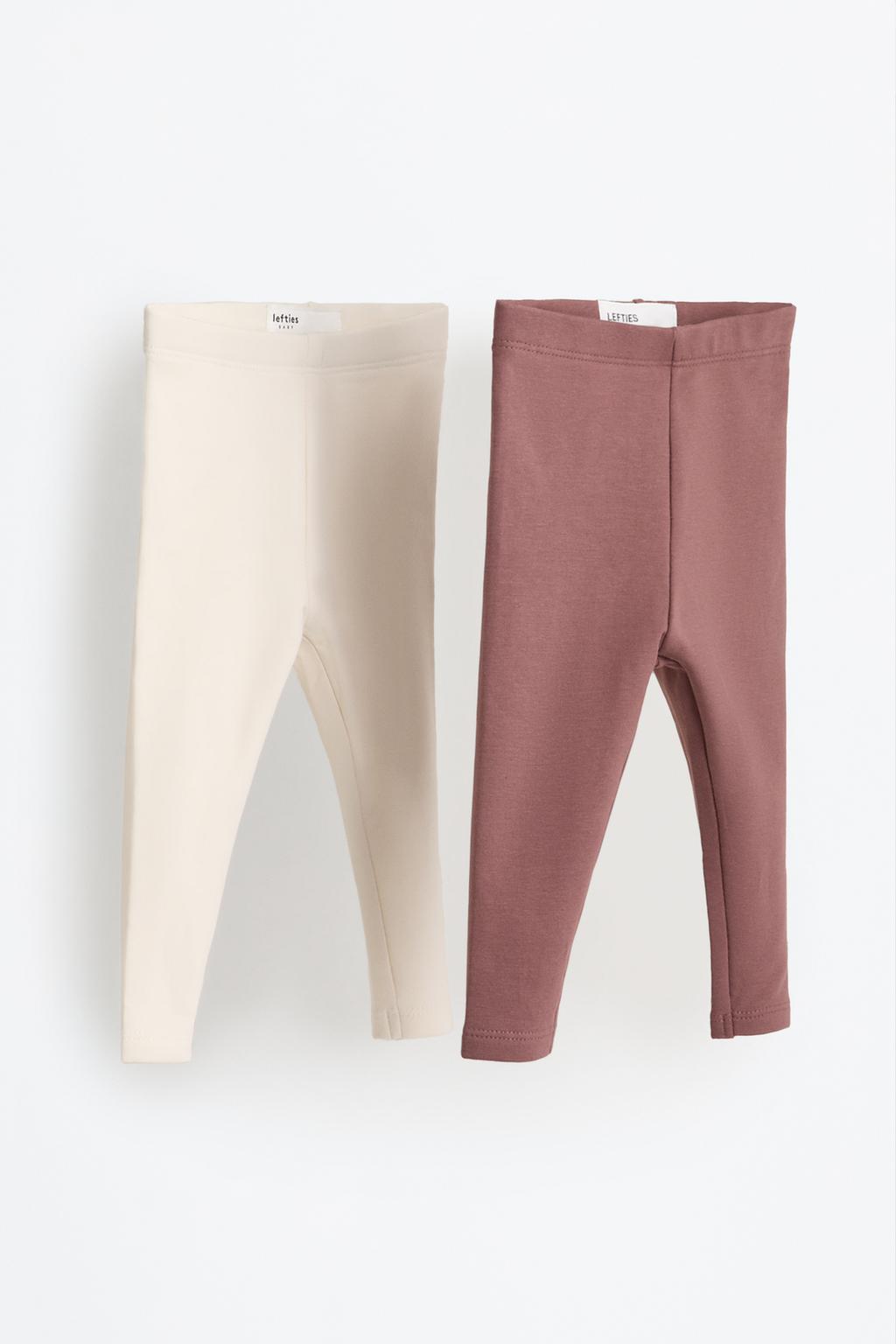 Pack of 2 fleece-lined leggings