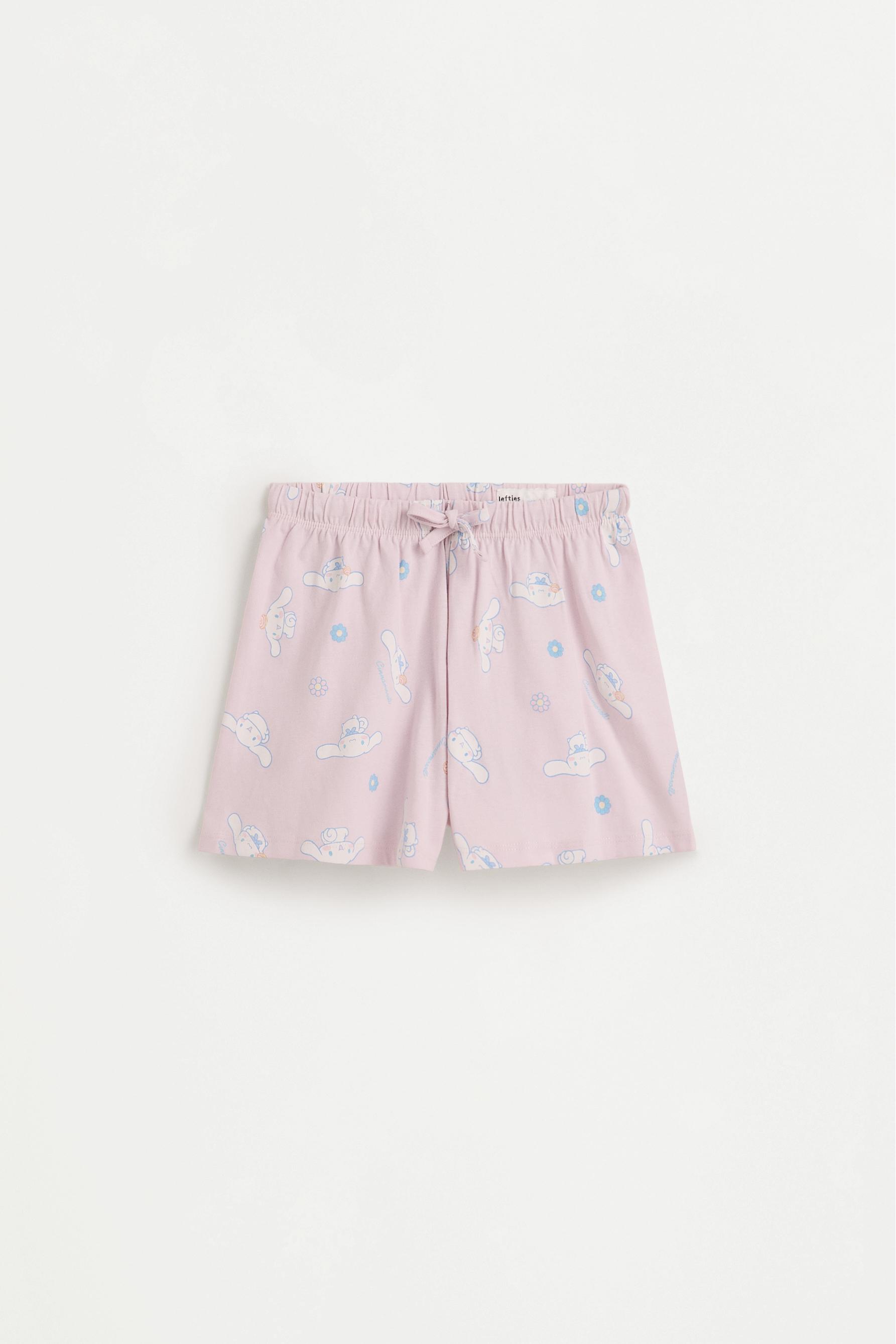 Cinnamoroll ©SANRIO button-down pyjamas with eye mask — PALE LILAC