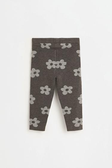 Knit sweater and animal print leggings co-ord — GREY 5