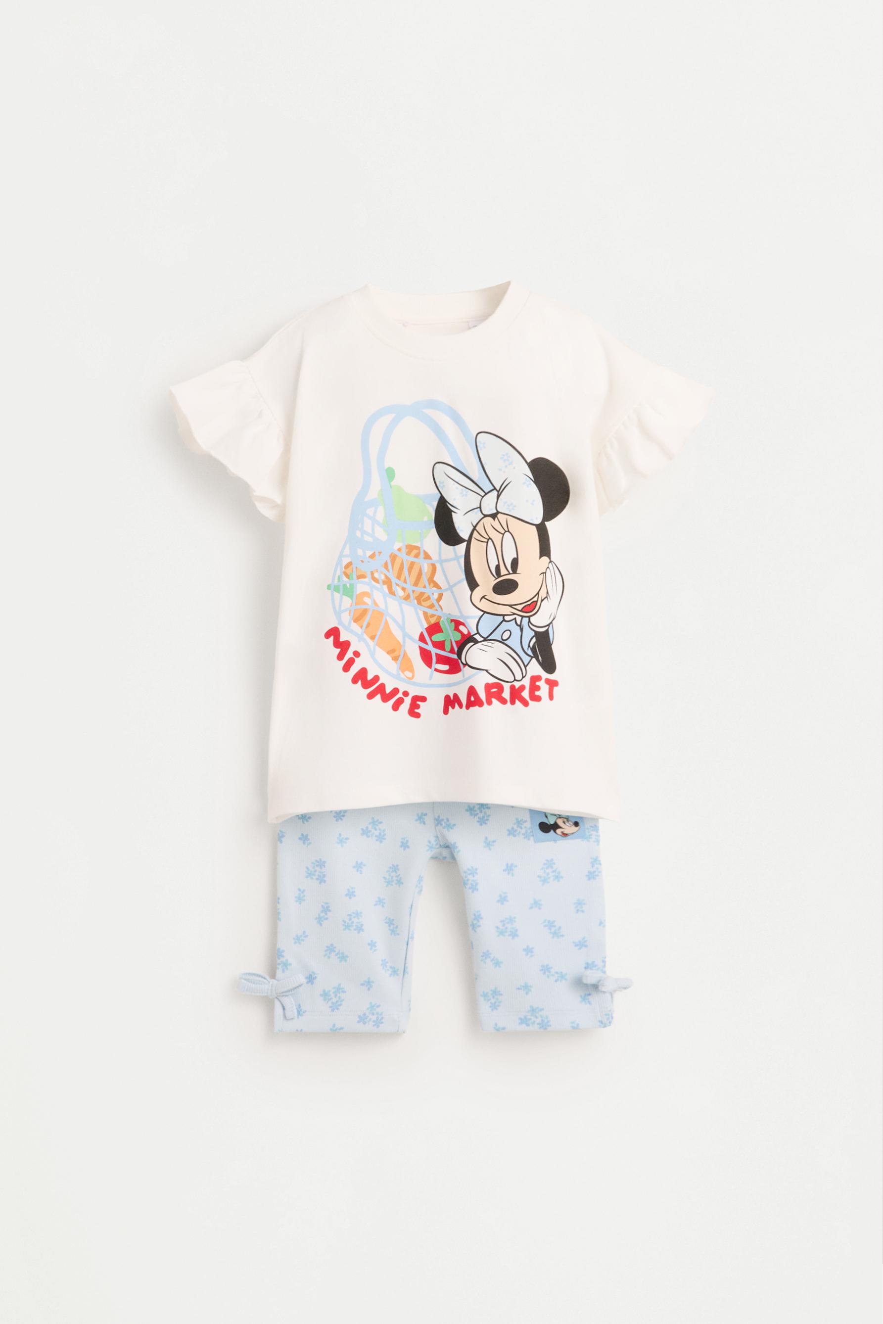 Minnie Mouse ©Disney T-shirt and cycling leggings set — WHITE