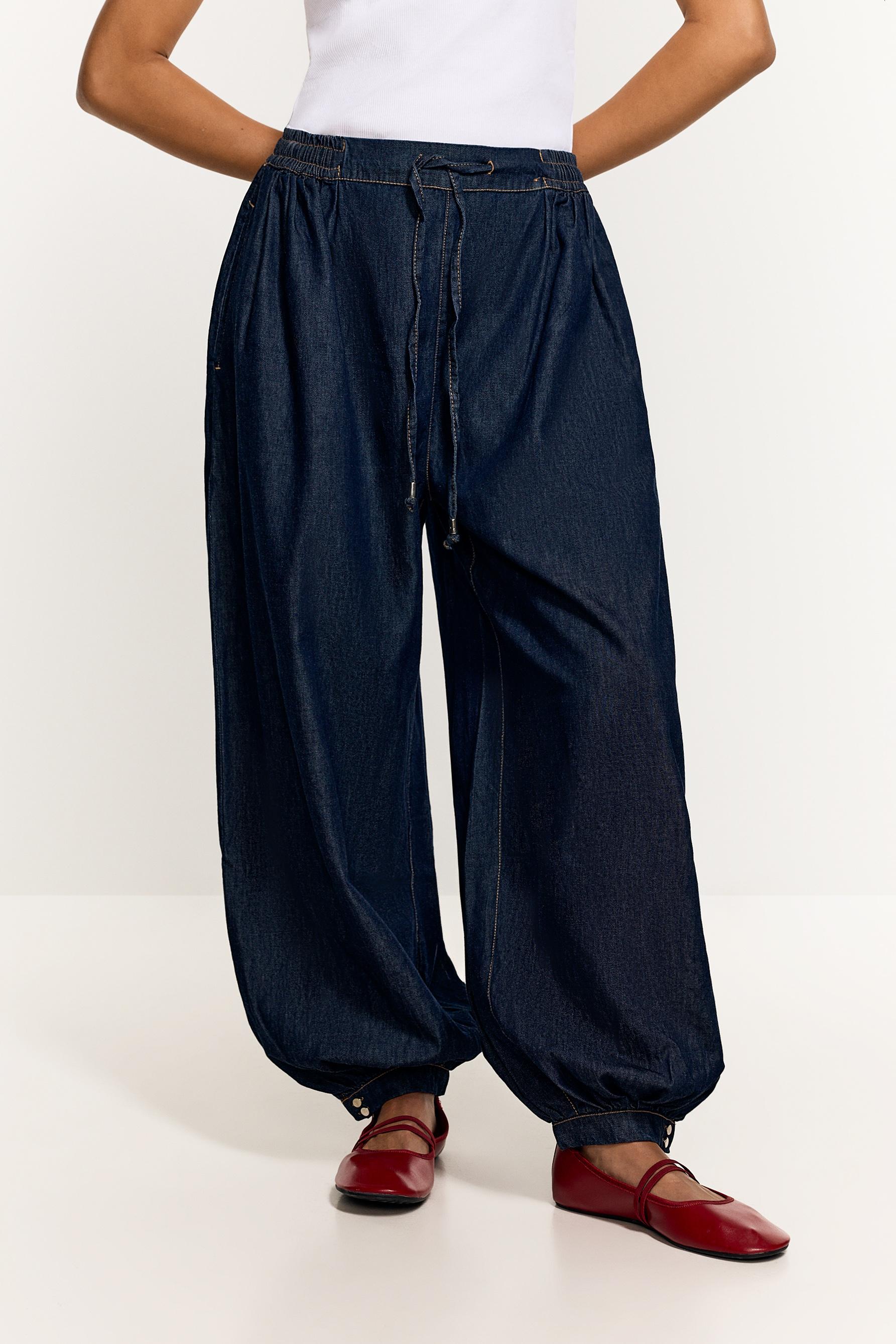 Lightweight sarouel jeans — NAVY