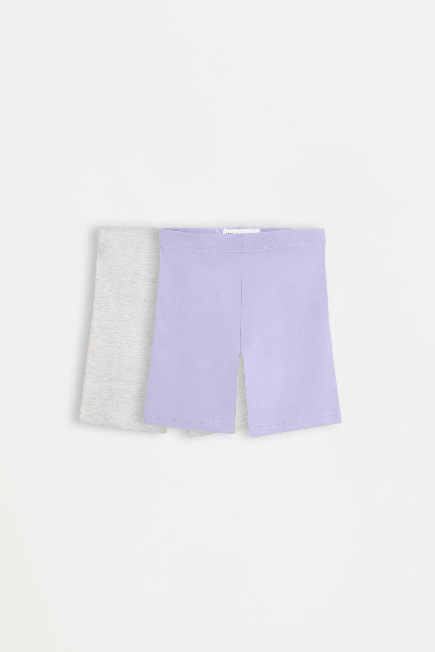 Pack of 2 plain cycling leggings — FADED INDIGO