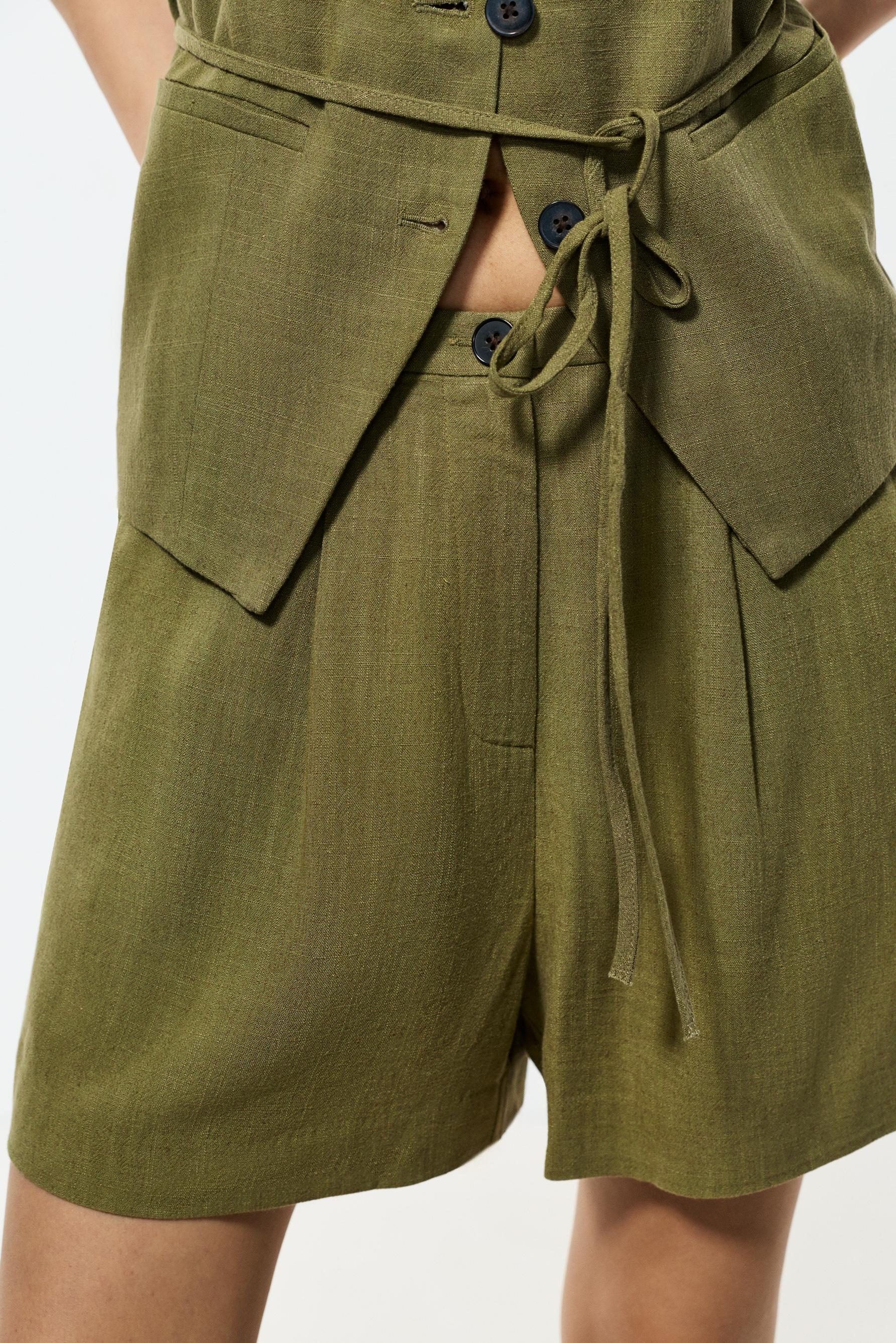 Rustic Bermuda shorts — MEDIUM KHAKI