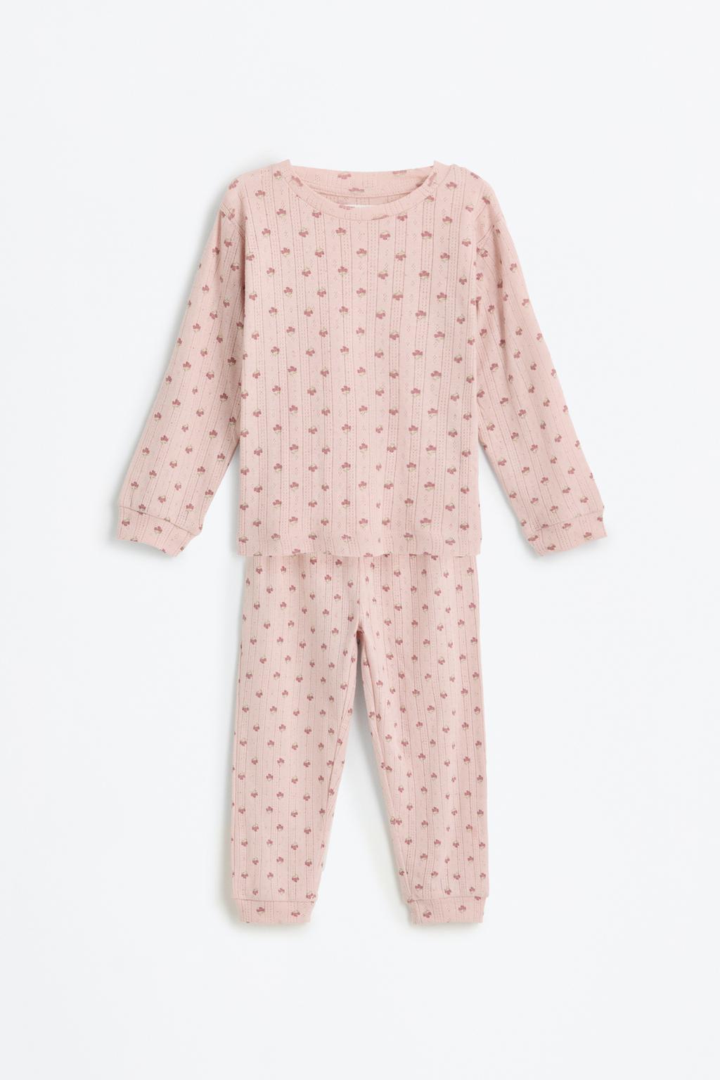 Pijama pointelle estampado
