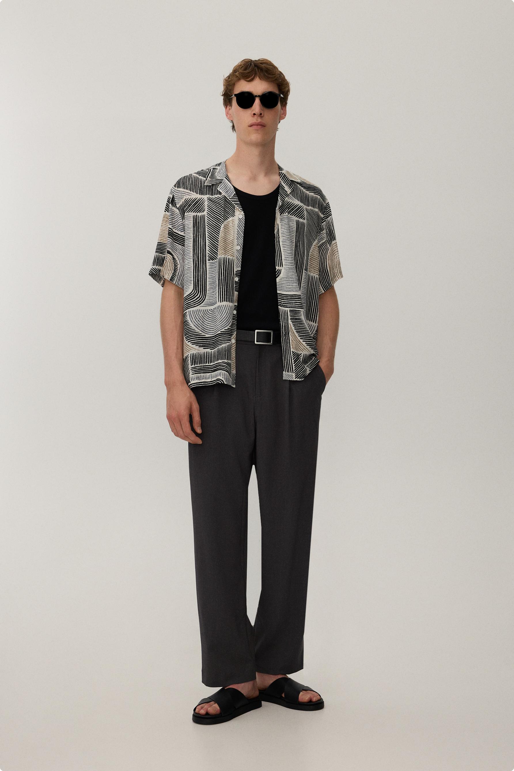 Camisa resort estampada