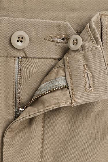 Slim fit chino trousers — KHAKI 7