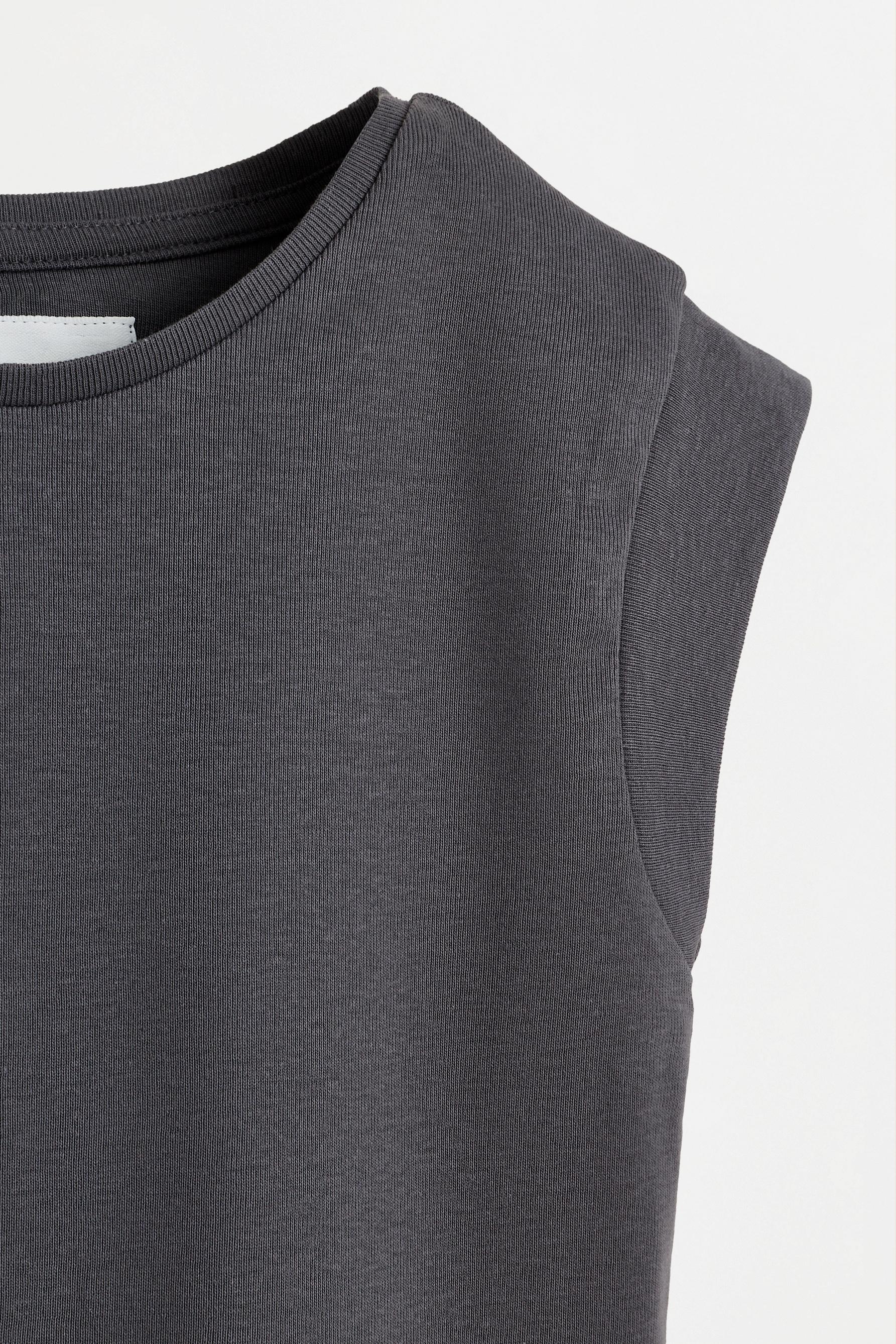 Drop sleeve T-shirt — BLUE GREY
