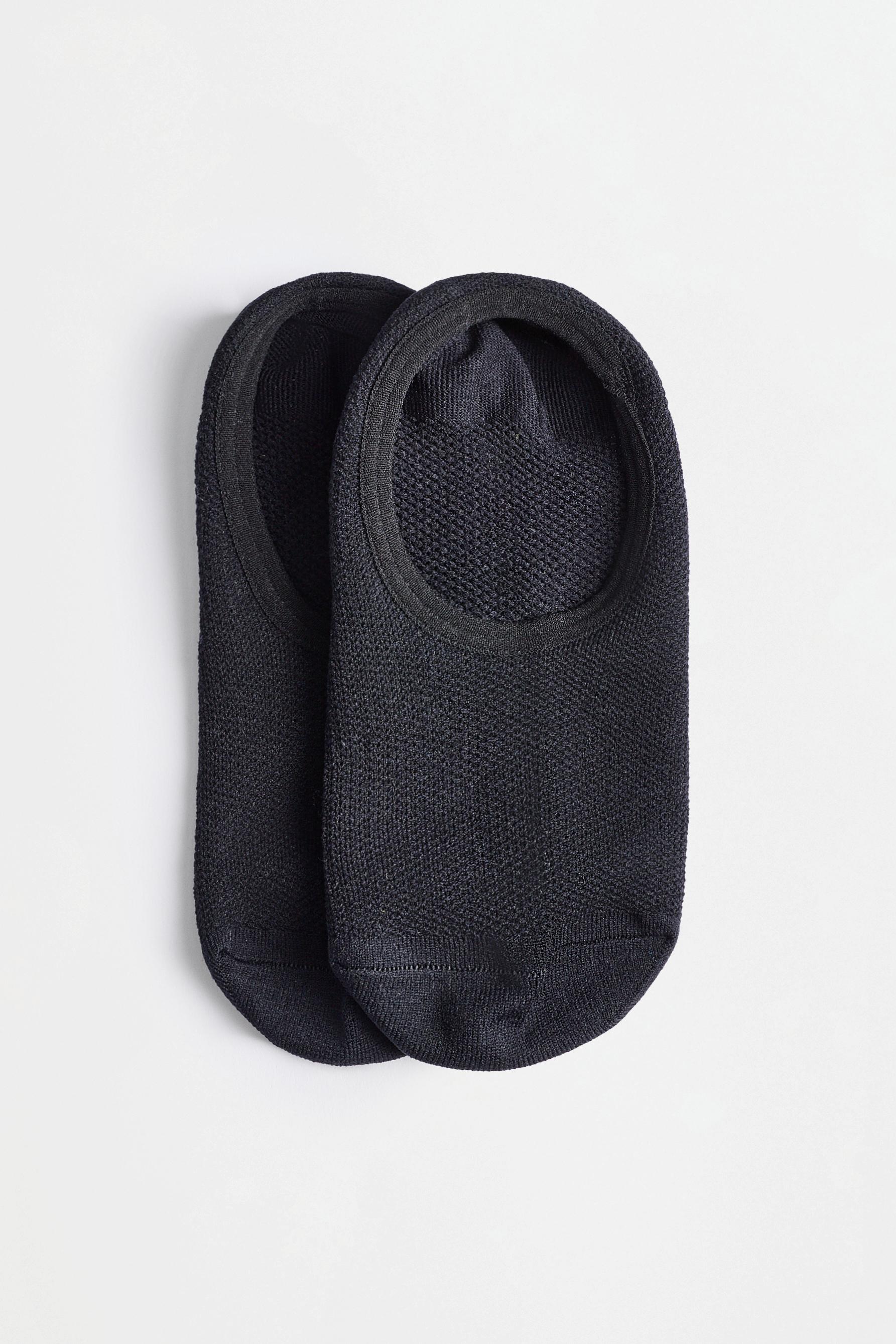 No-Show Socks (3-Pack) — BLACK
