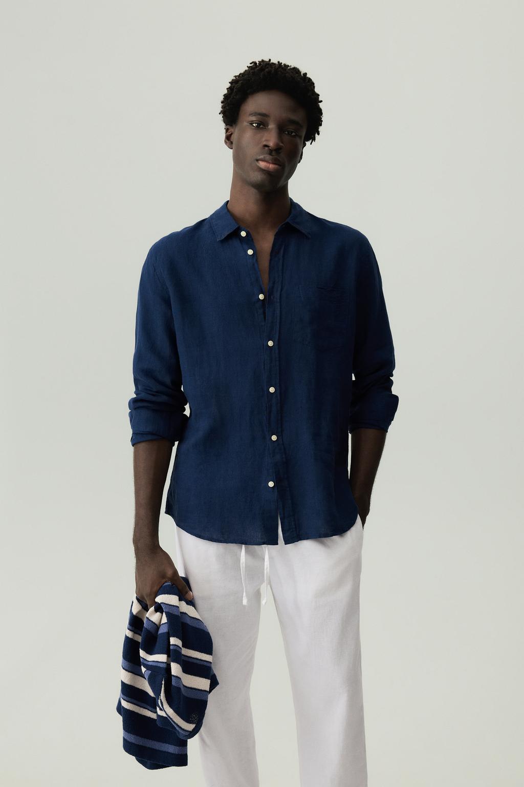 100% linen shirt