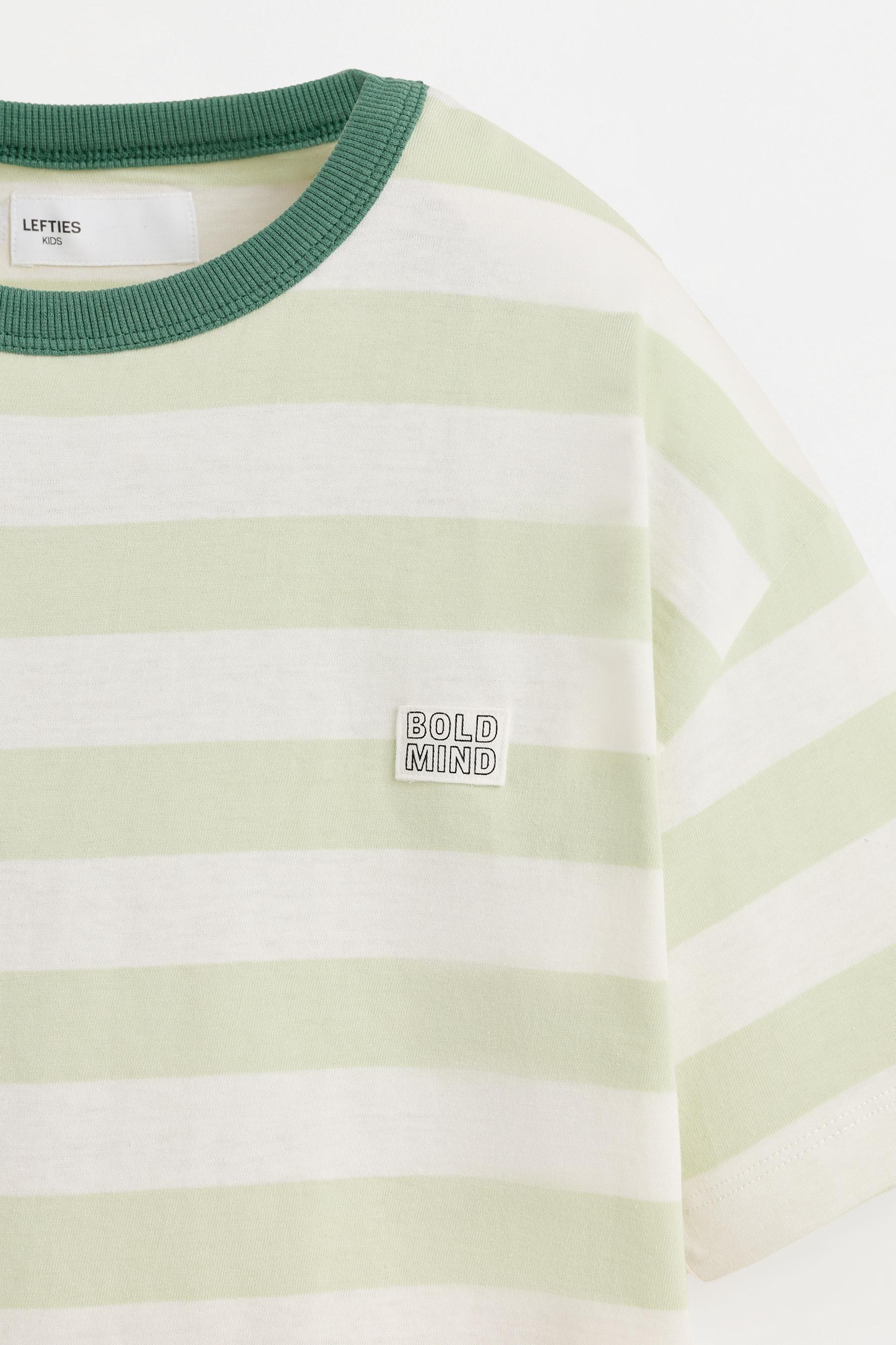 Striped T-shirt — PALE GREEN