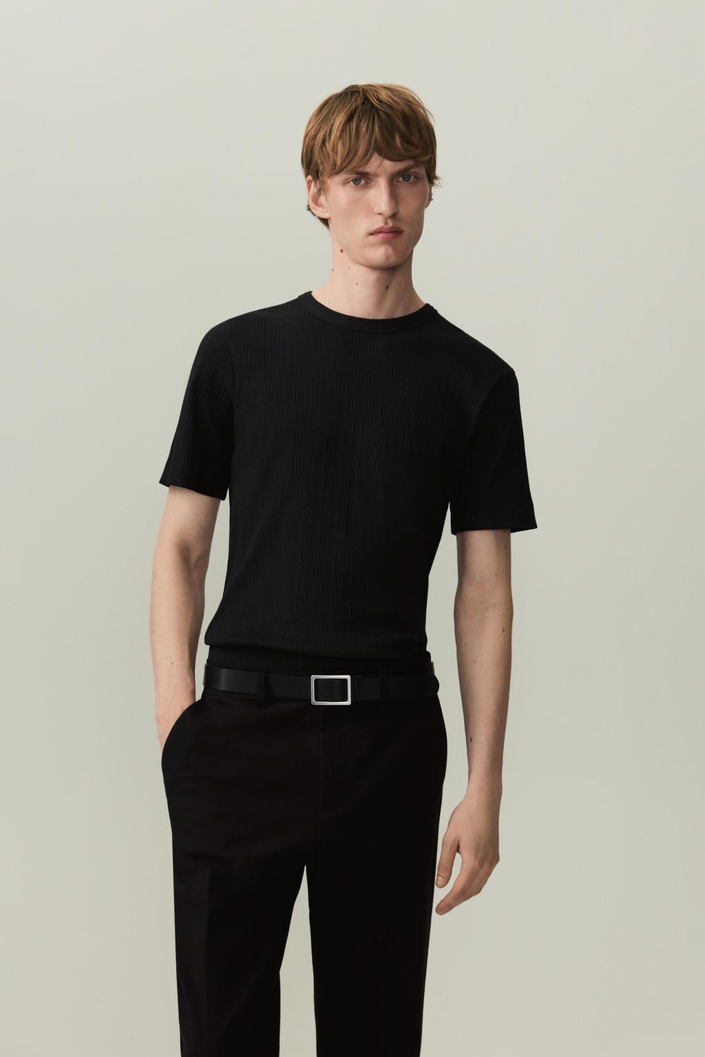 Samarreta slim fit canalé