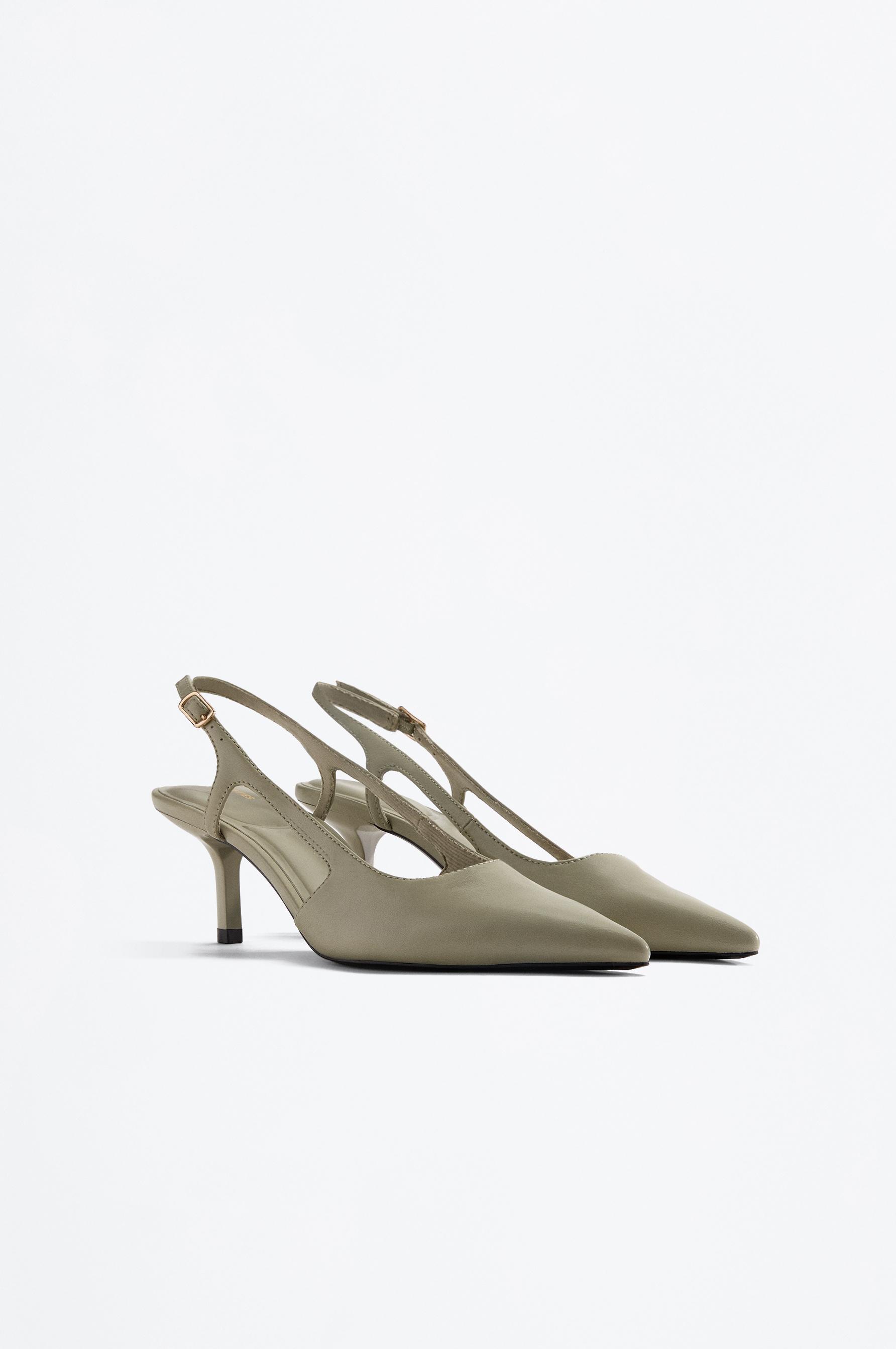 Slingback Heel Shoe — GREEN