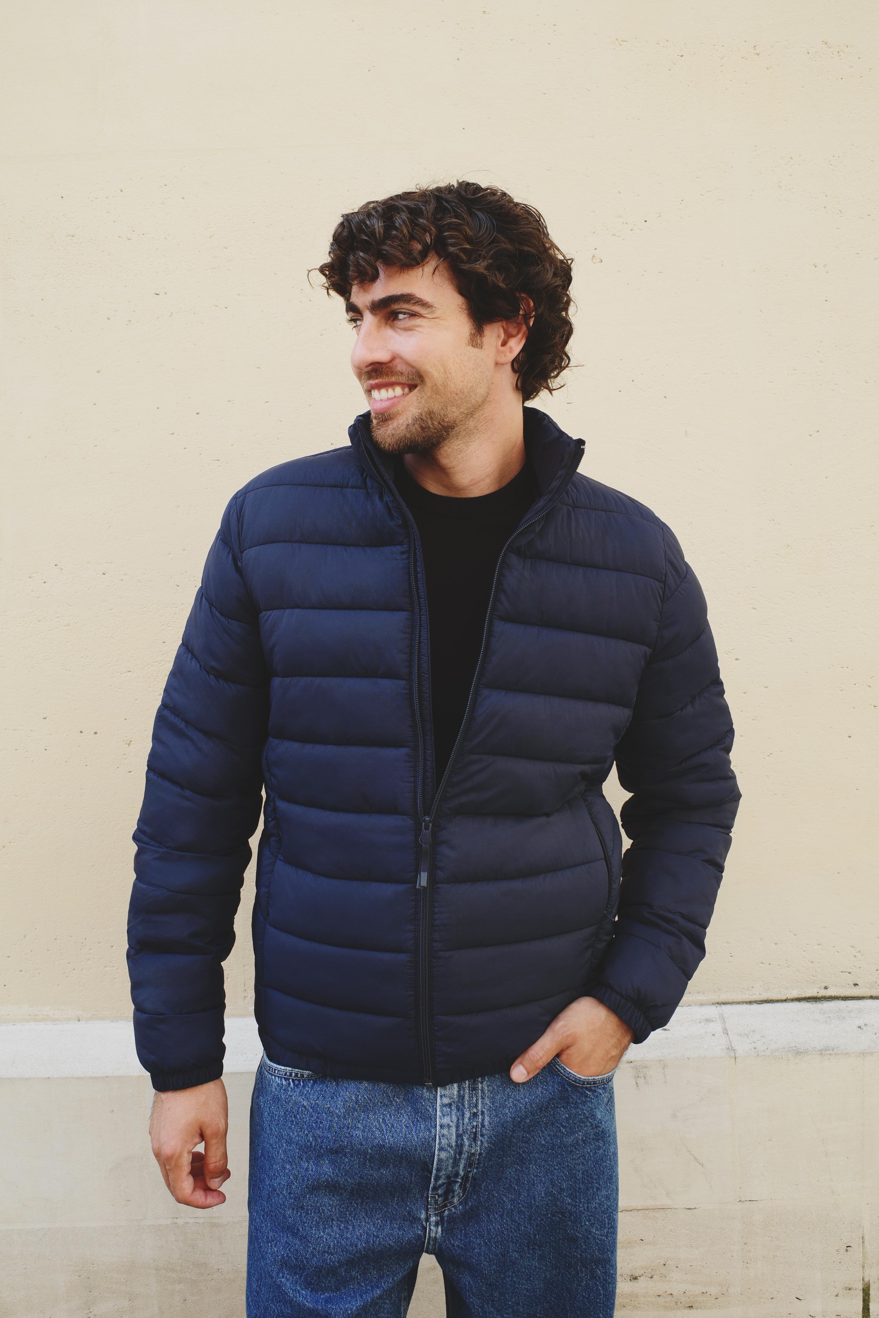 Lightweight quilted jacket — NAVY