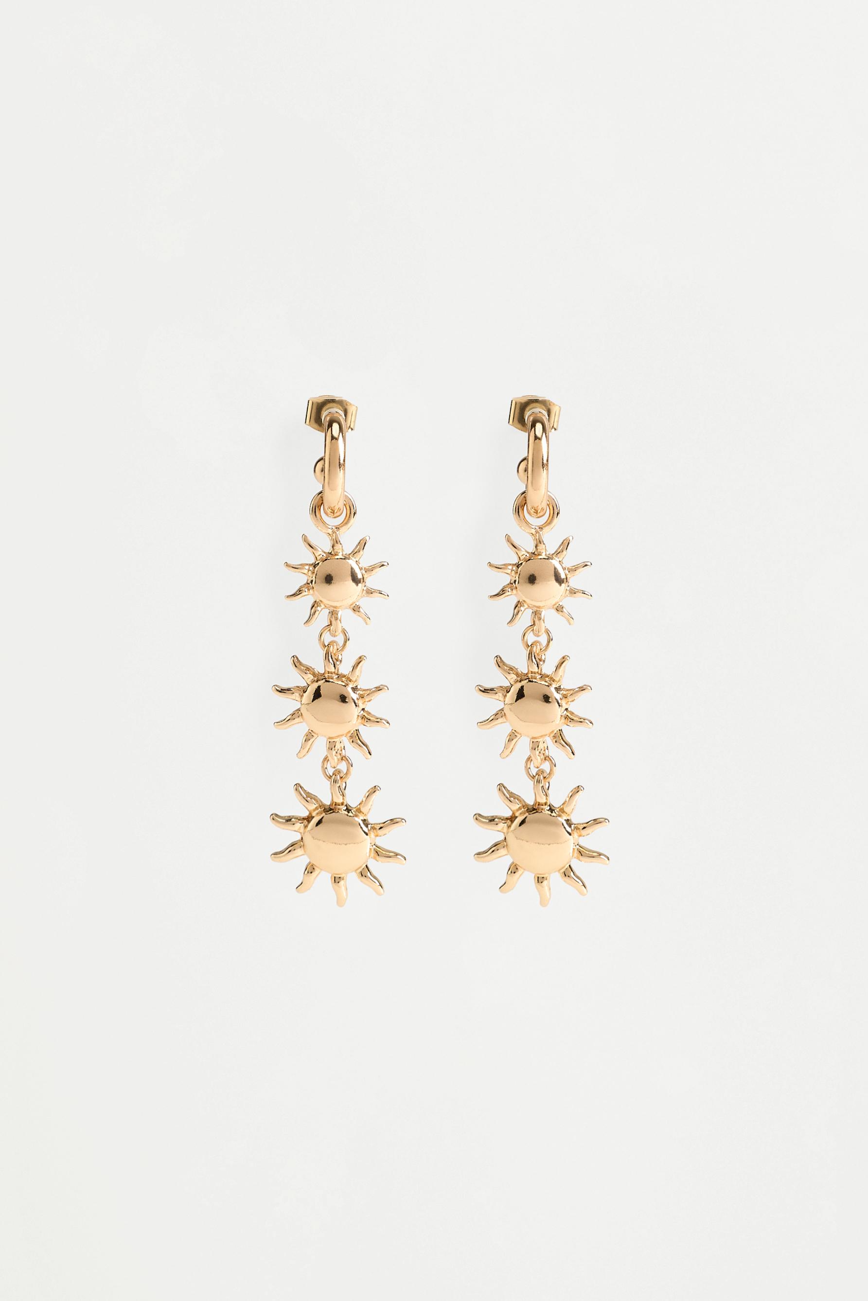 Sun dangle earrings — GOLD