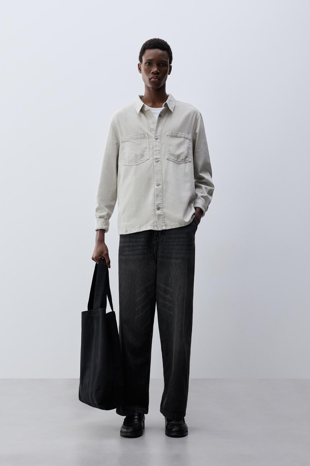 Lightweight denim overshirt