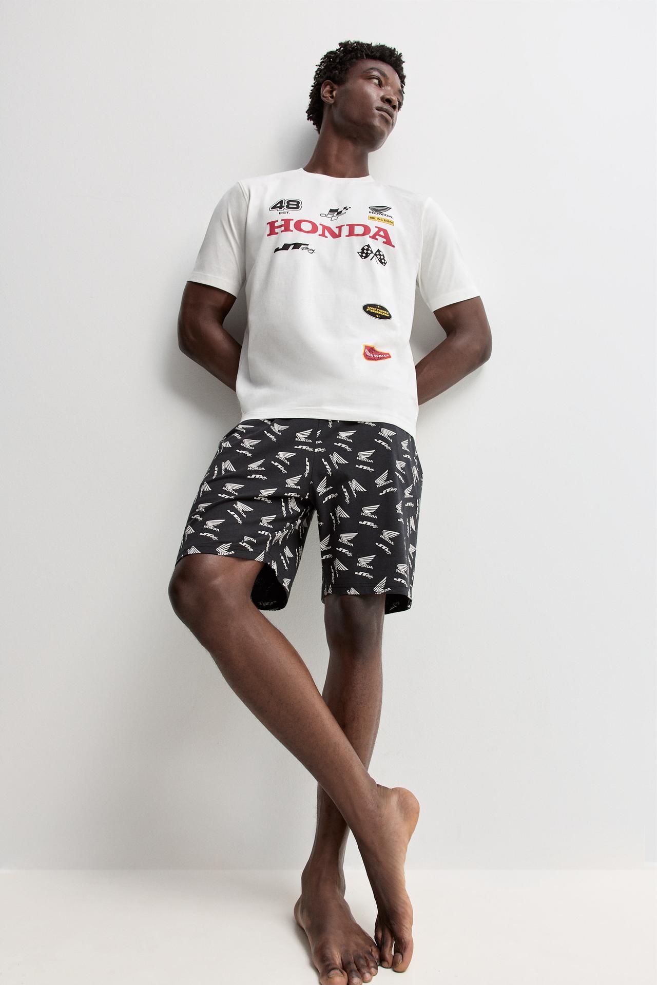 Honda short pyjamas — WHITE