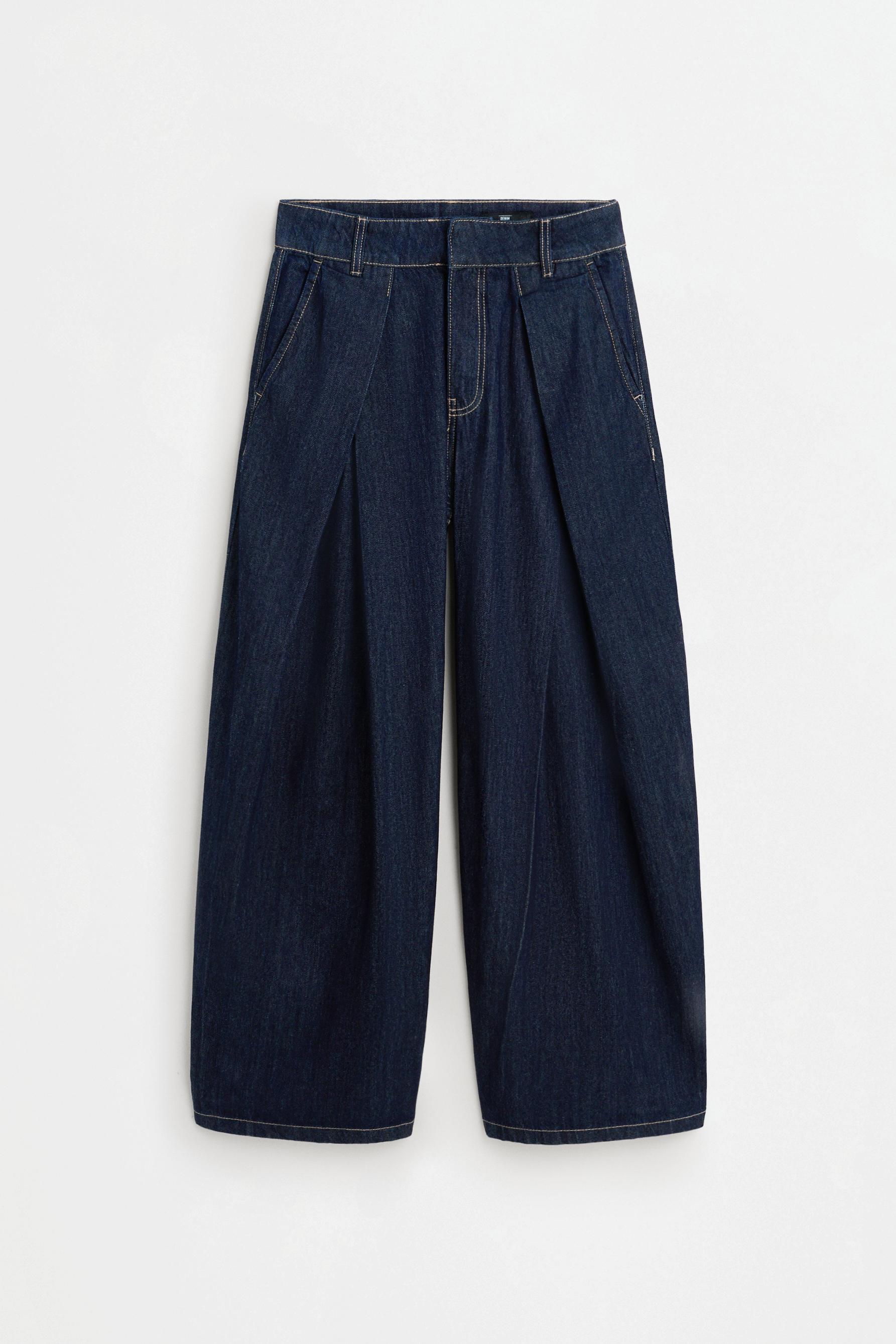 Jeans super wide leg pliegues