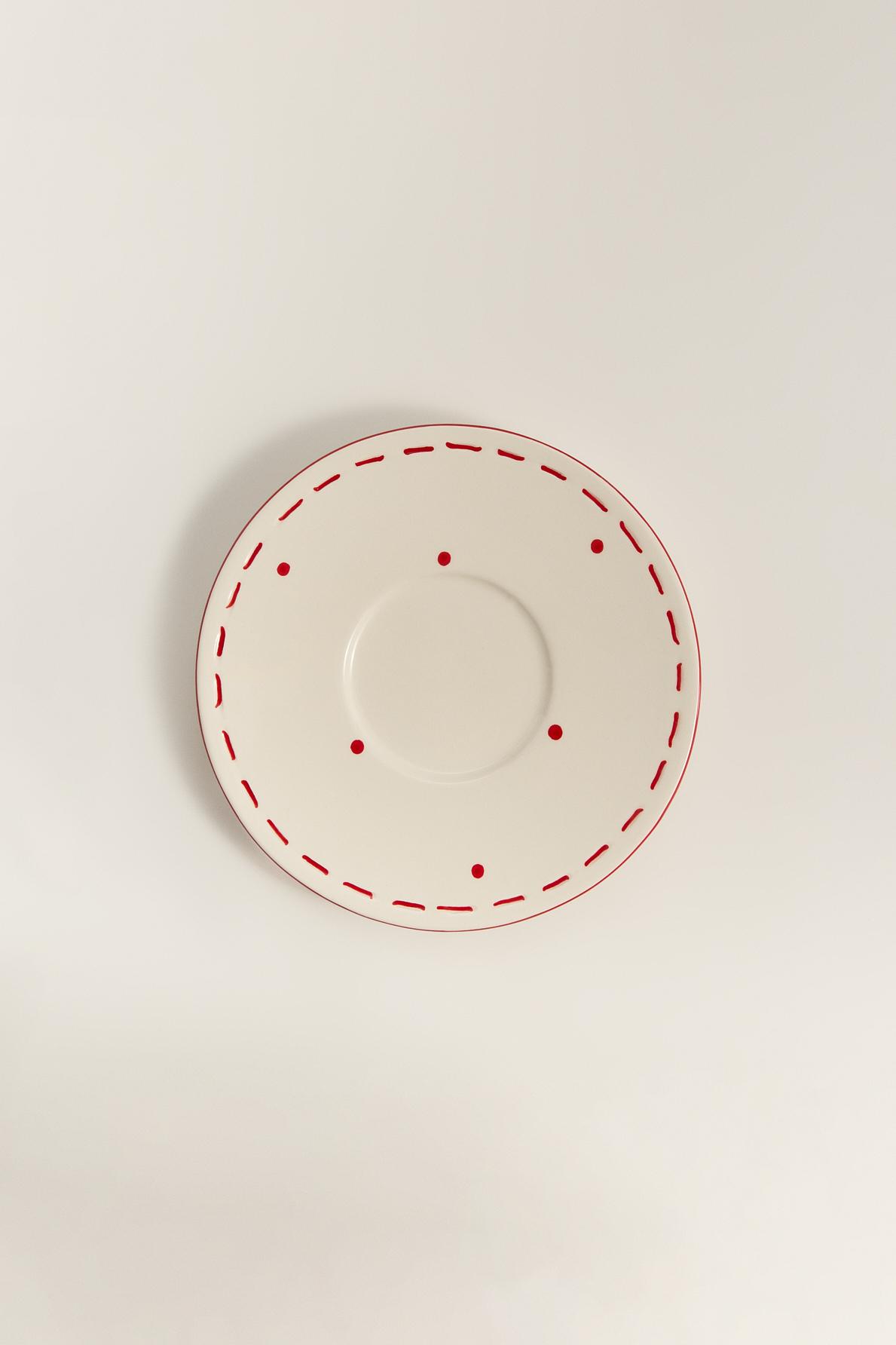 Plato café cerámica 16 cm