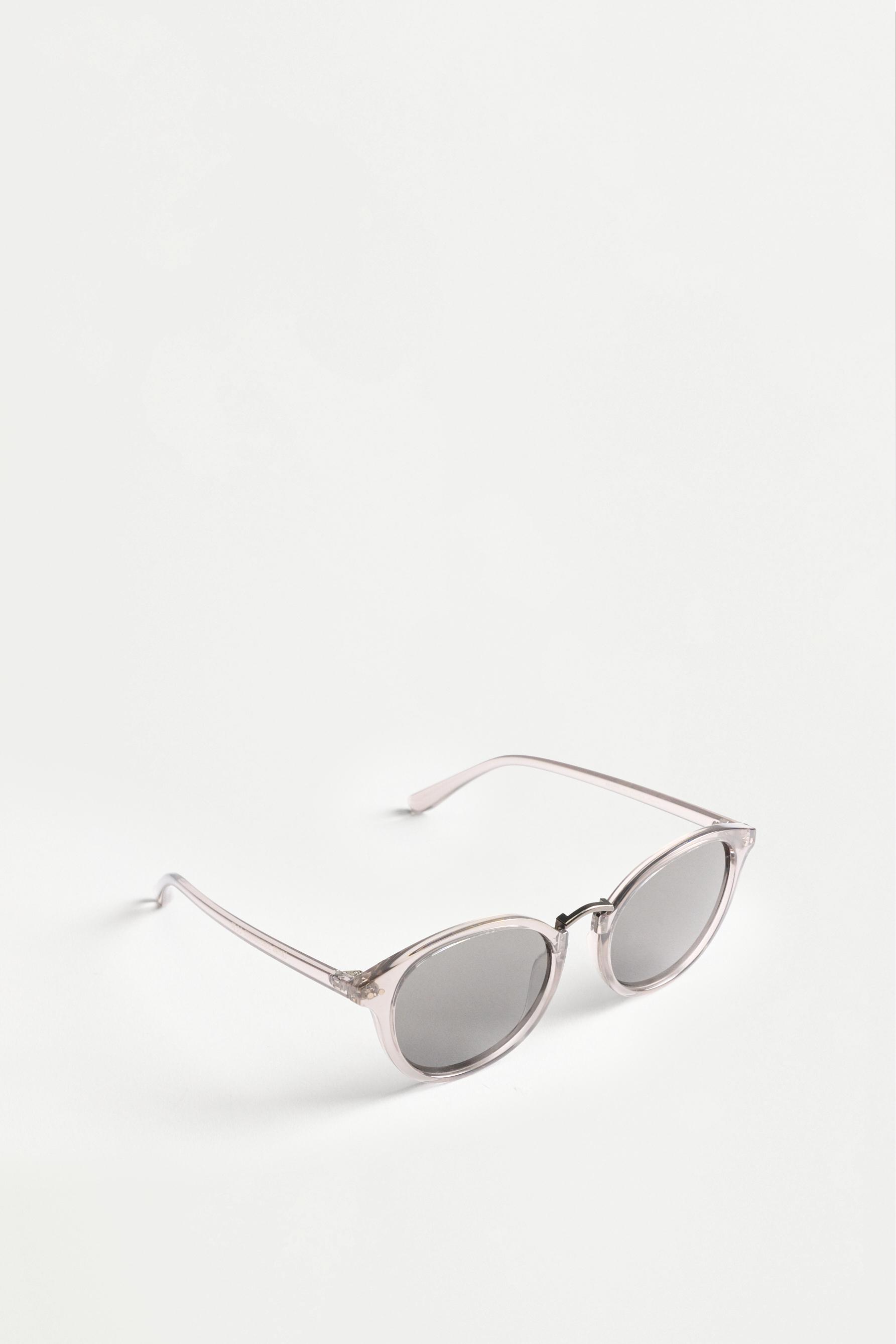 Transparent round glasses — GREY