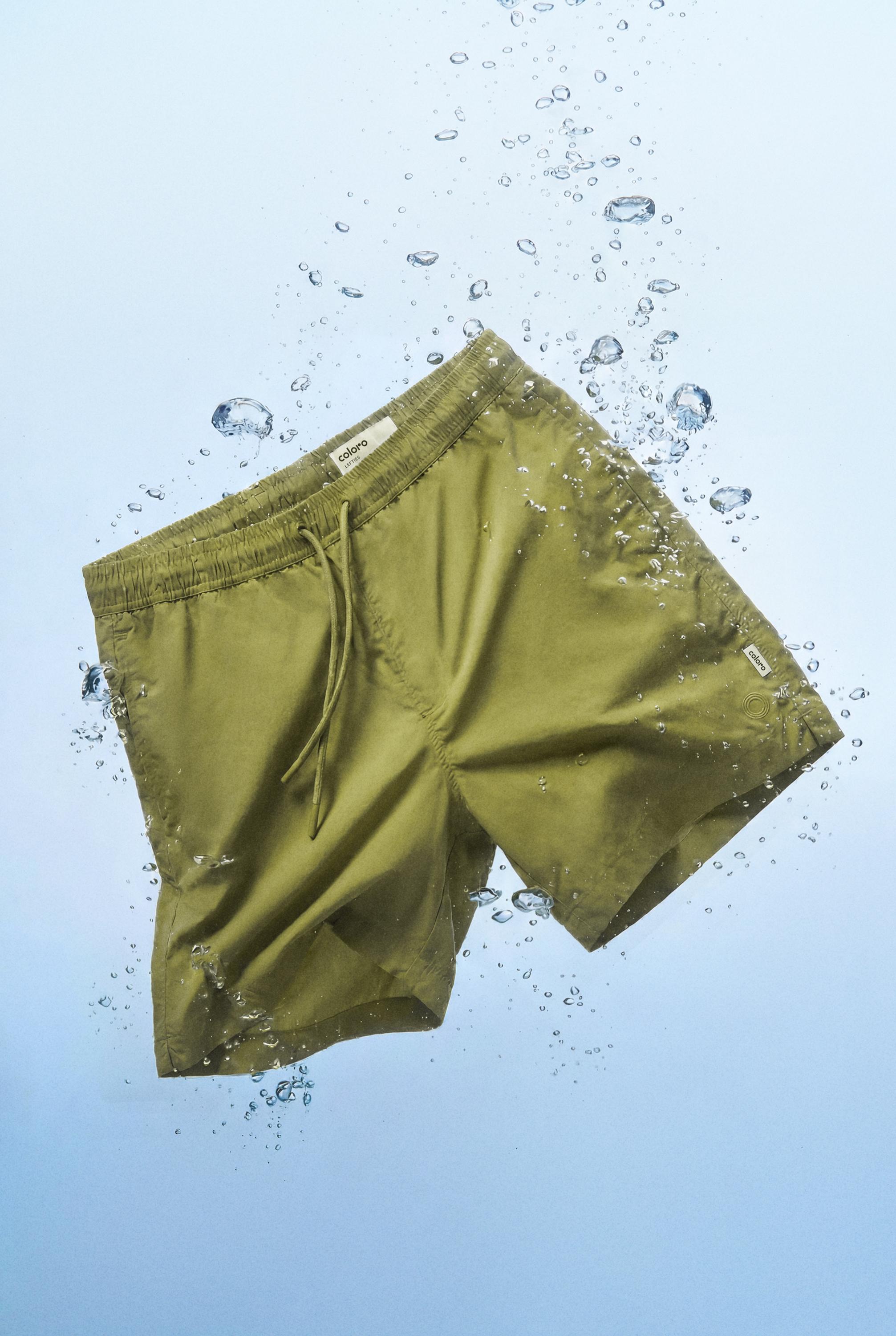 Coloro x Lefties straight swim trunks — PISTACHIO GREEN
