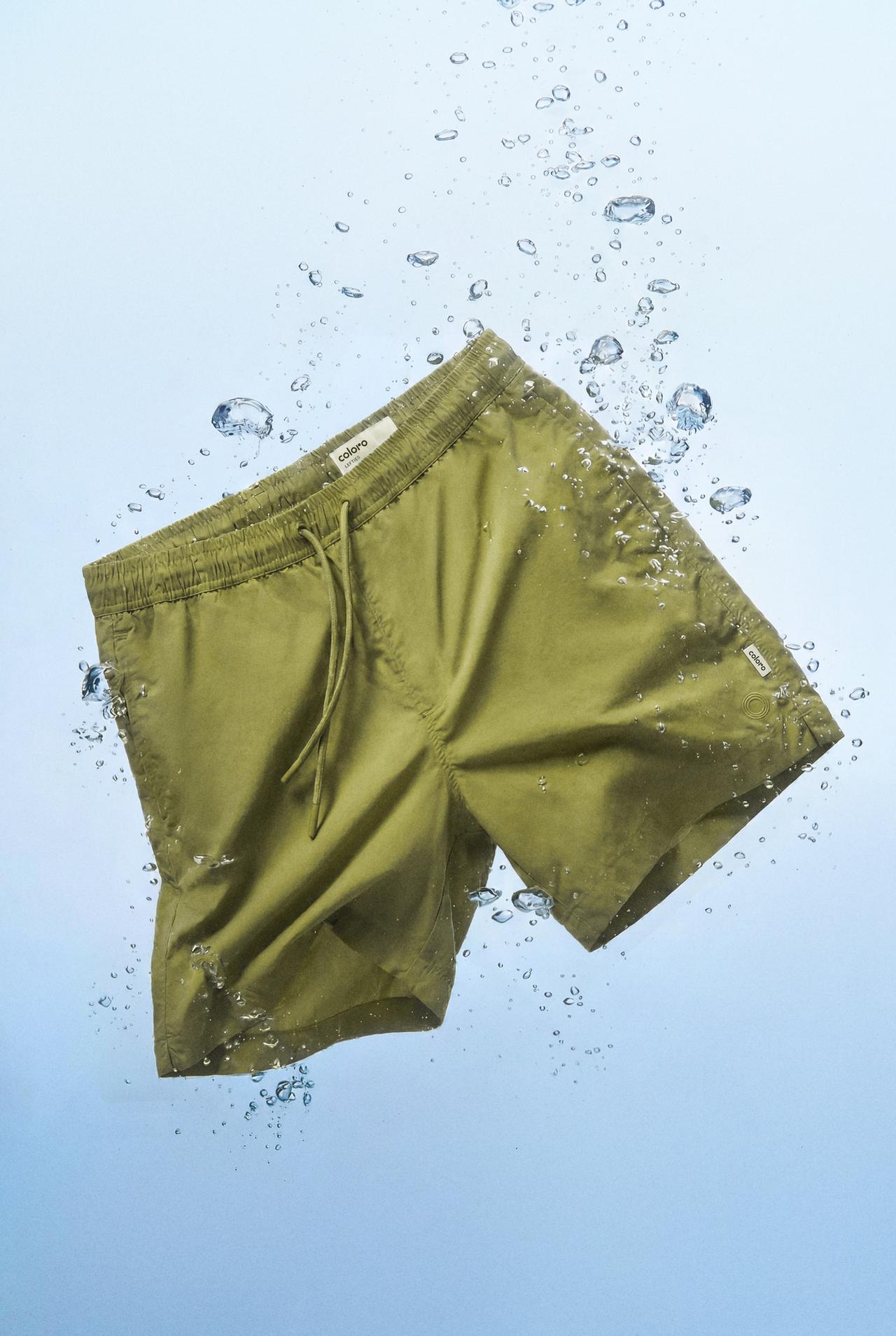 Coloro x Lefties straight swim trunks — PISTACHIO GREEN