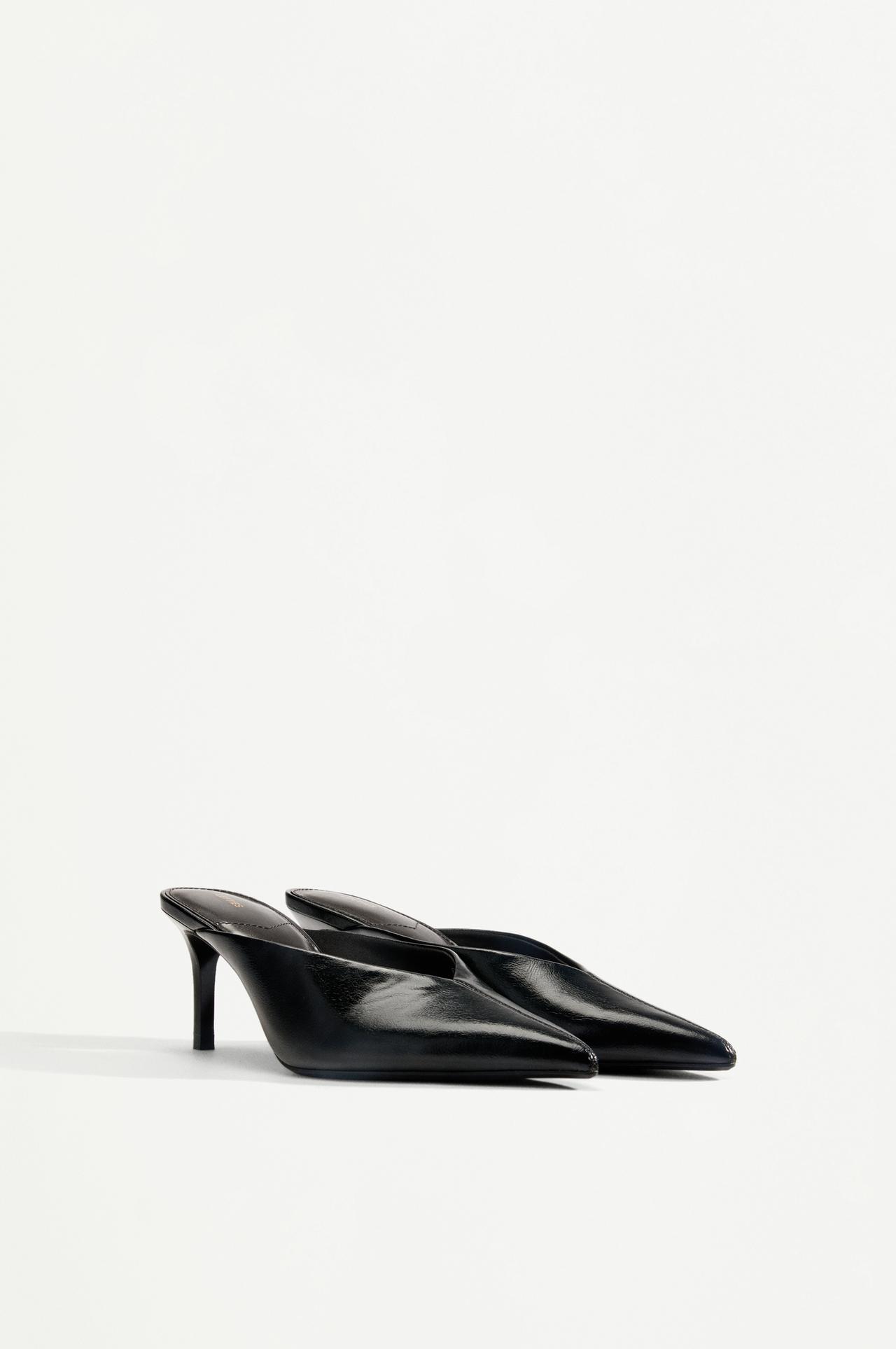 Slingback heels — BLACK