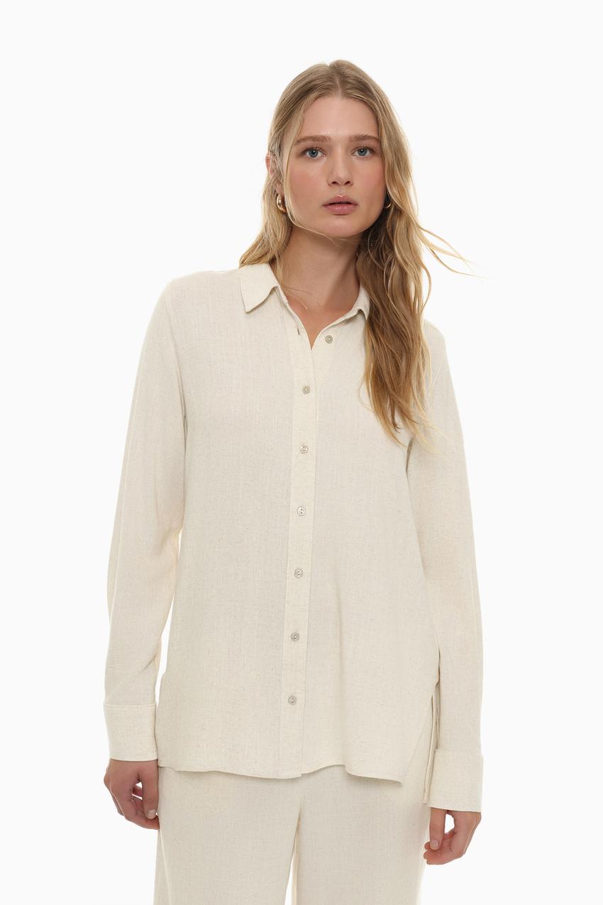 Camisa rústica Camisas Manga Larga Camisas Blusas ROPA