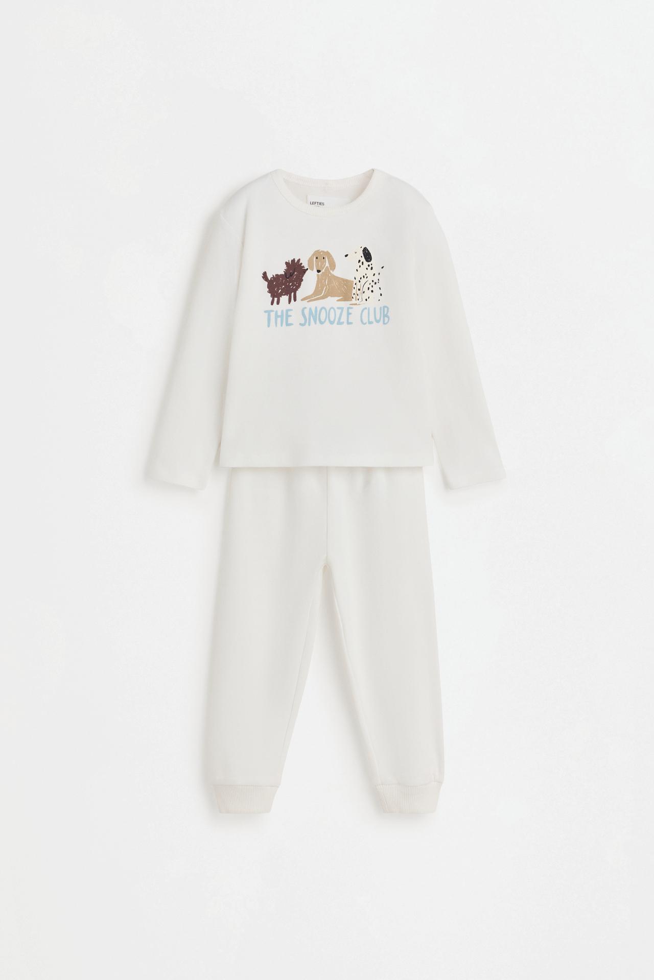 Pack of 2 printed long pyjamas — ECRU