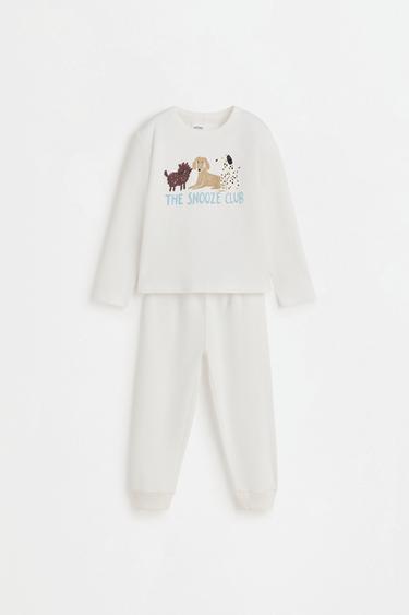 Pack of 2 printed long pyjamas — ECRU 3