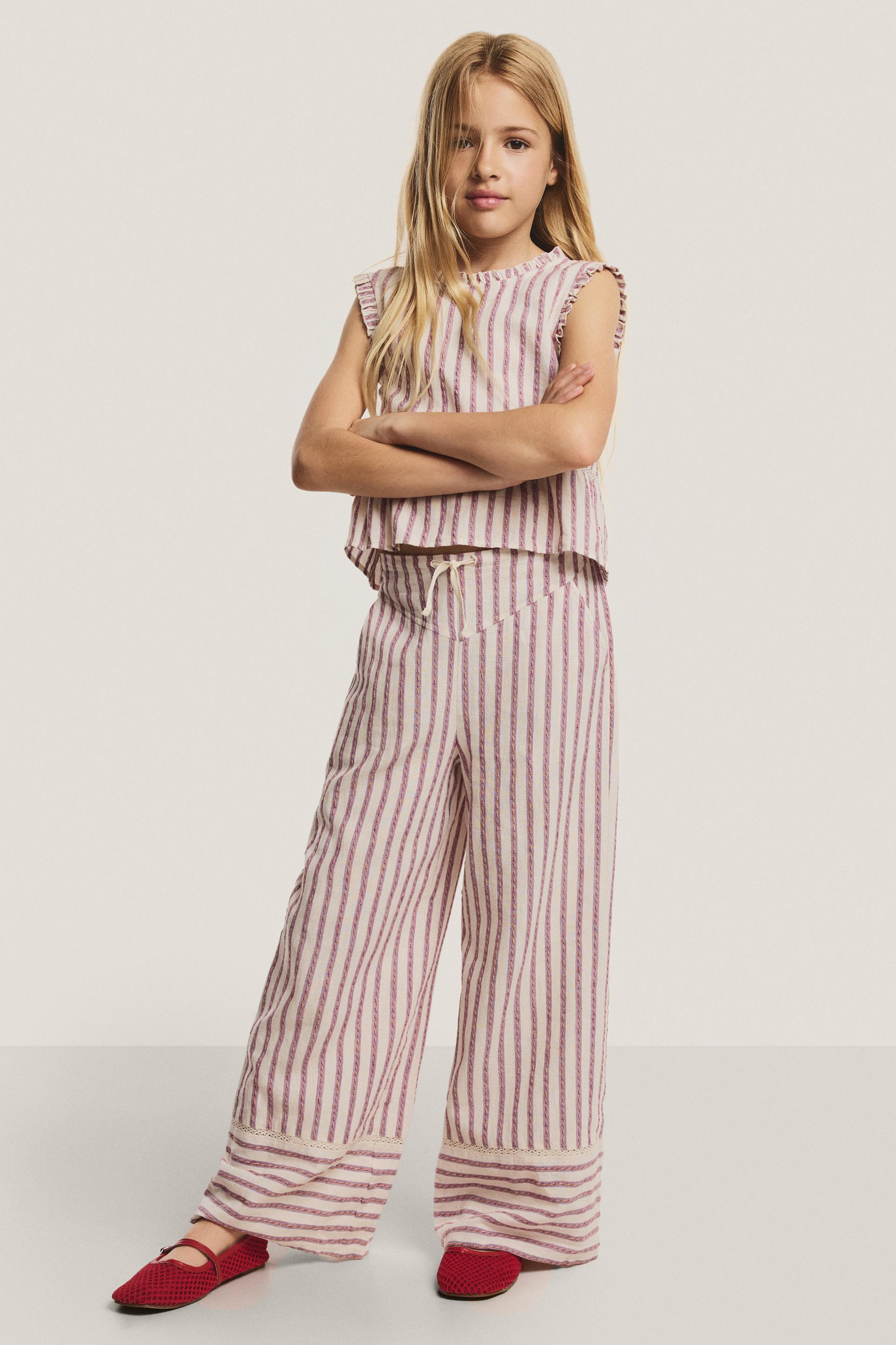 Pantalón rústico entredós