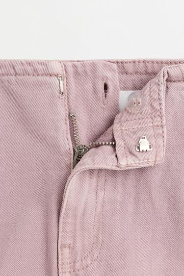 Studded denim shorts — FADED PINK 7