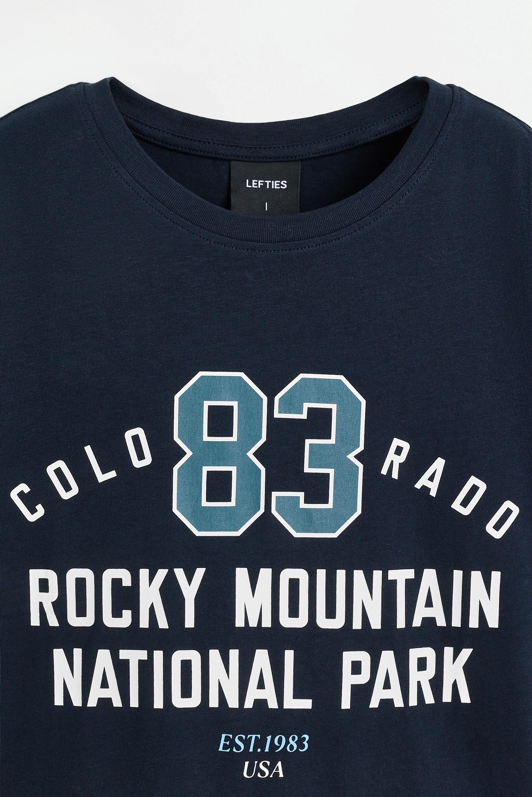 Printed T-shirt — DARK NAVY