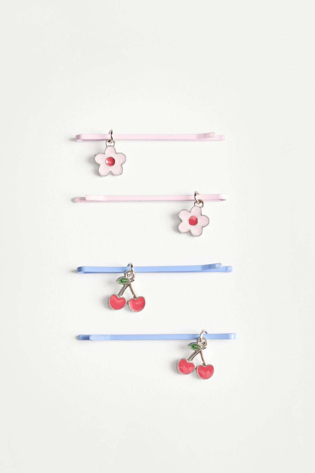 4-Pack of charm hair clips – Lefties – صورة المنتج
