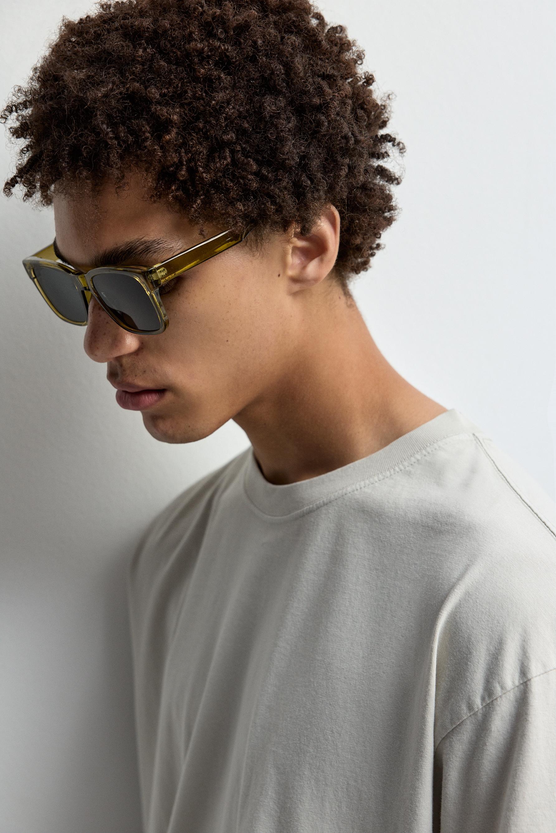 Faded-effect T-shirt — STEEL