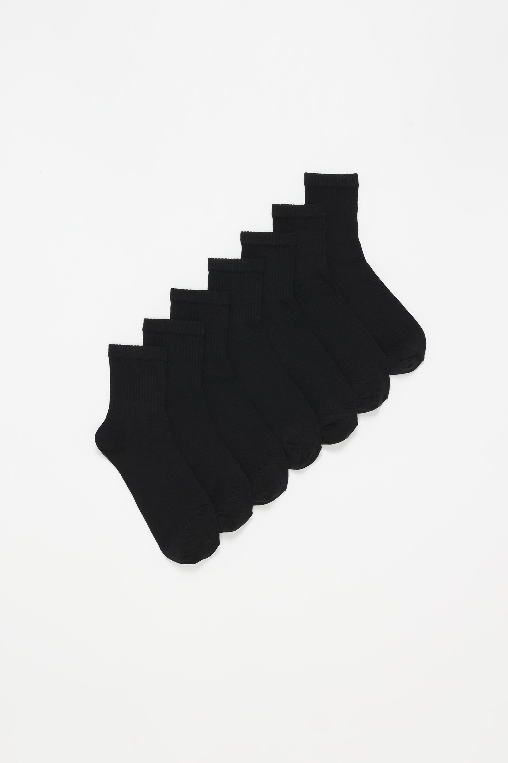 Pack 7 calcetines tobillero alto básicos