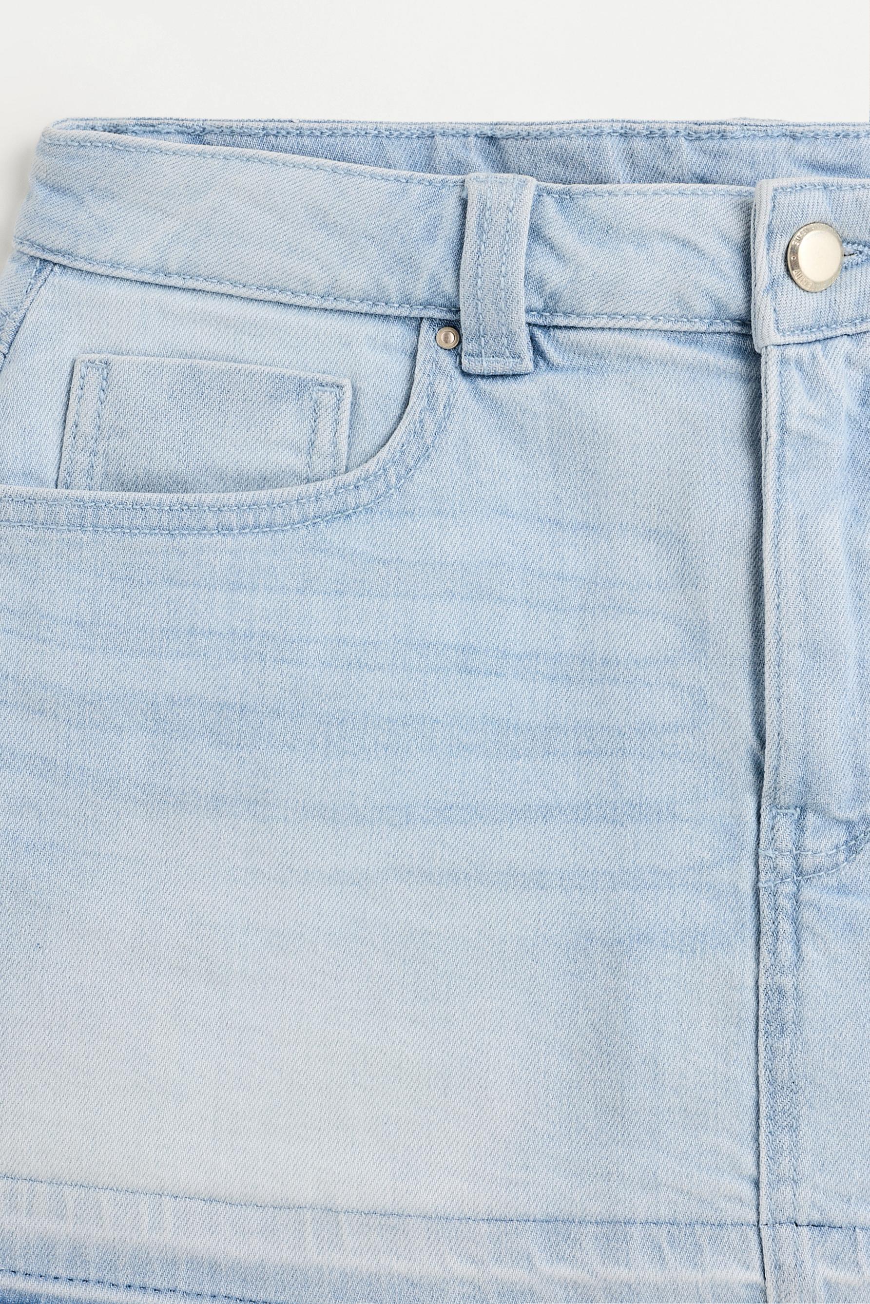 Denim skort — PALE SKY BLUE