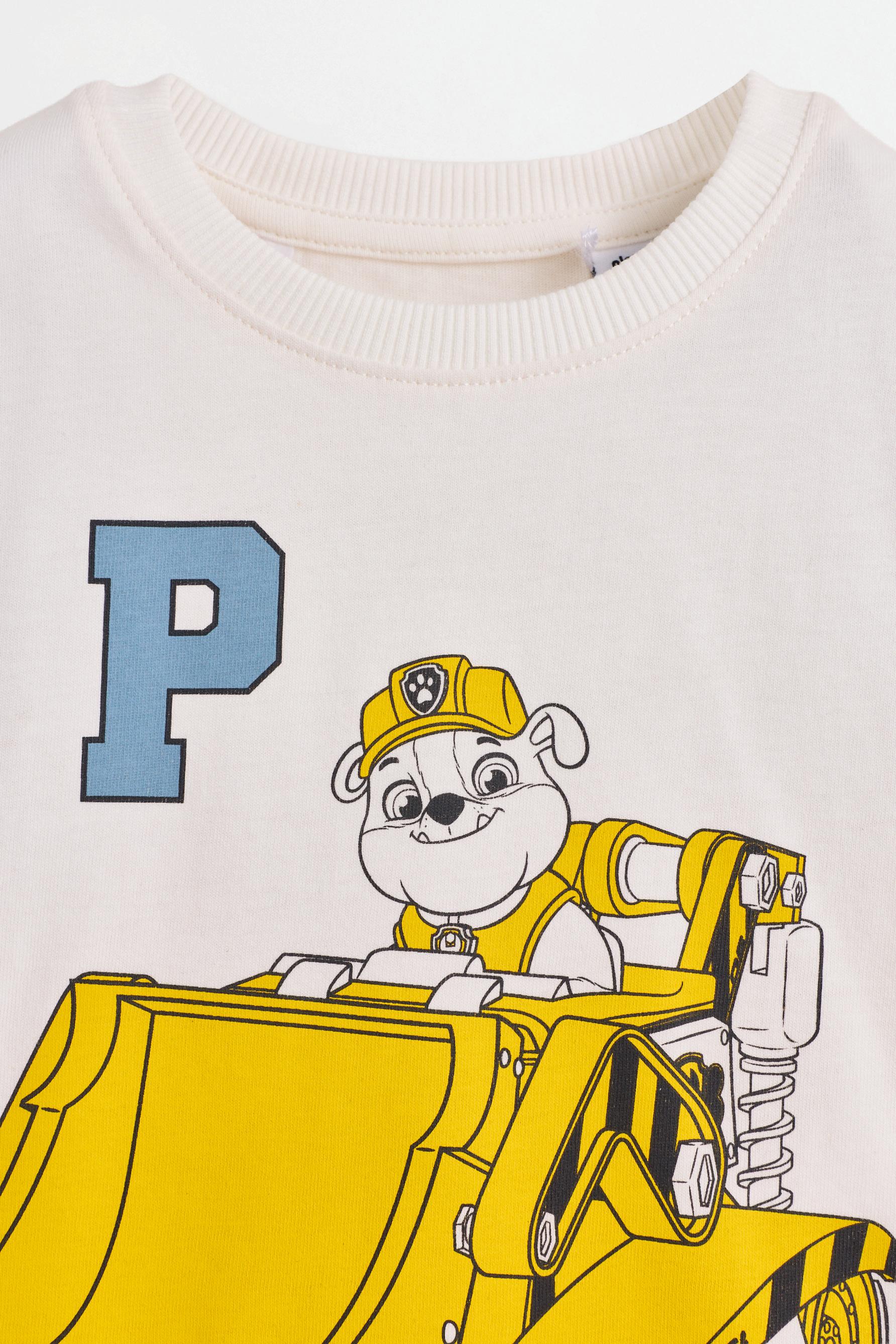 Paw Patrol ©Nickelodeon T-shirt and trousers co-ord — WHITE
