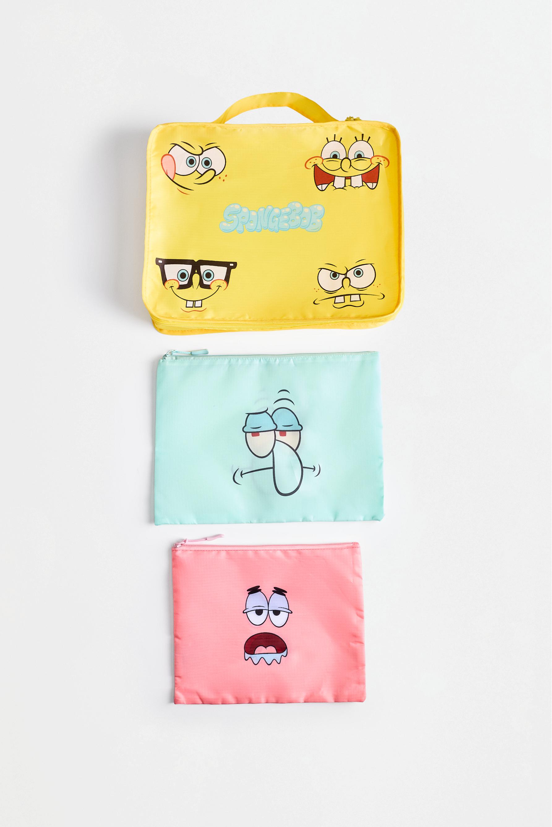 SpongeBob Nickelodeon™ Travel Organisers (Set of 3) — YELLOW TONES